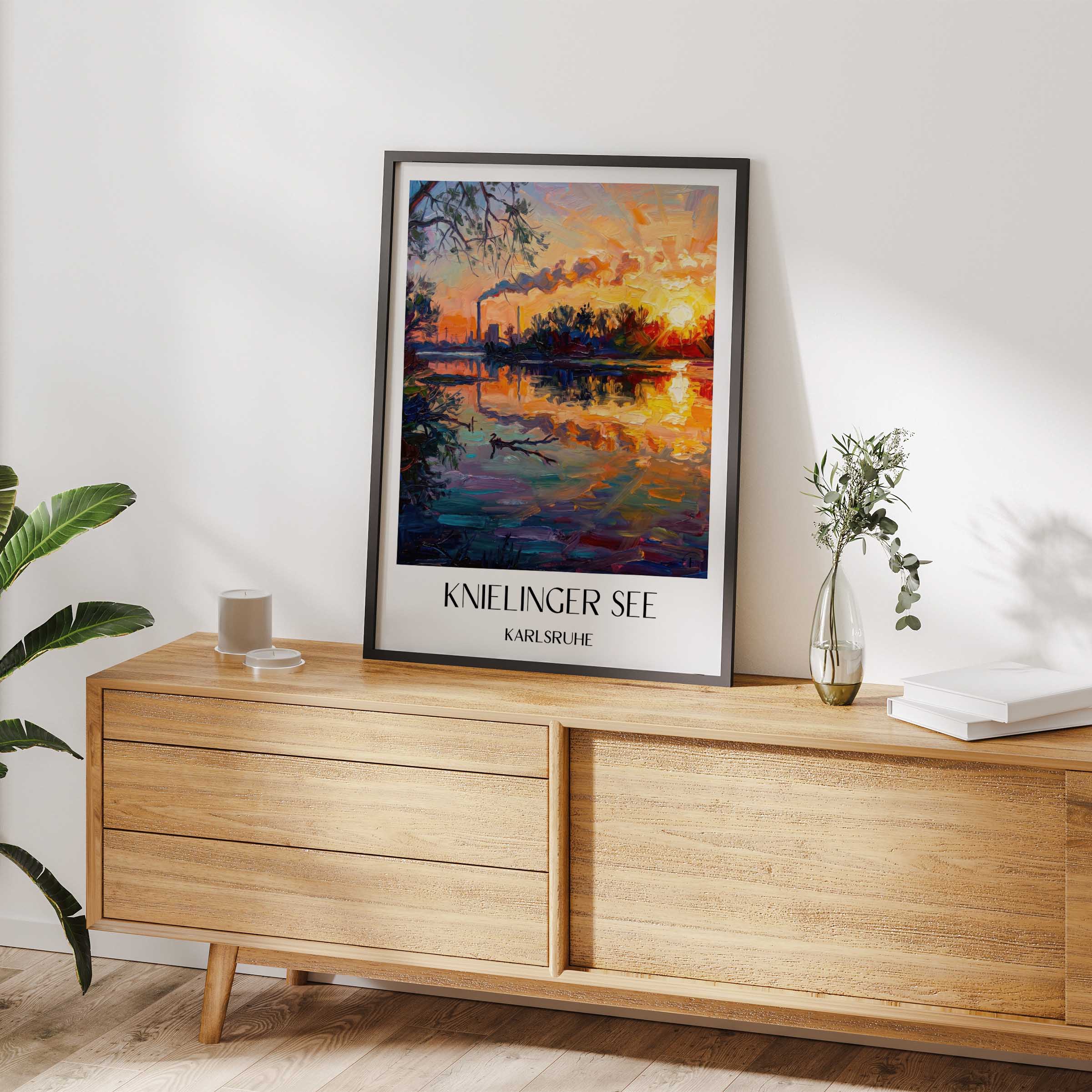 knielinger-see-karlsruhe-deutschland-poster-oil-painting-oelgemaelde