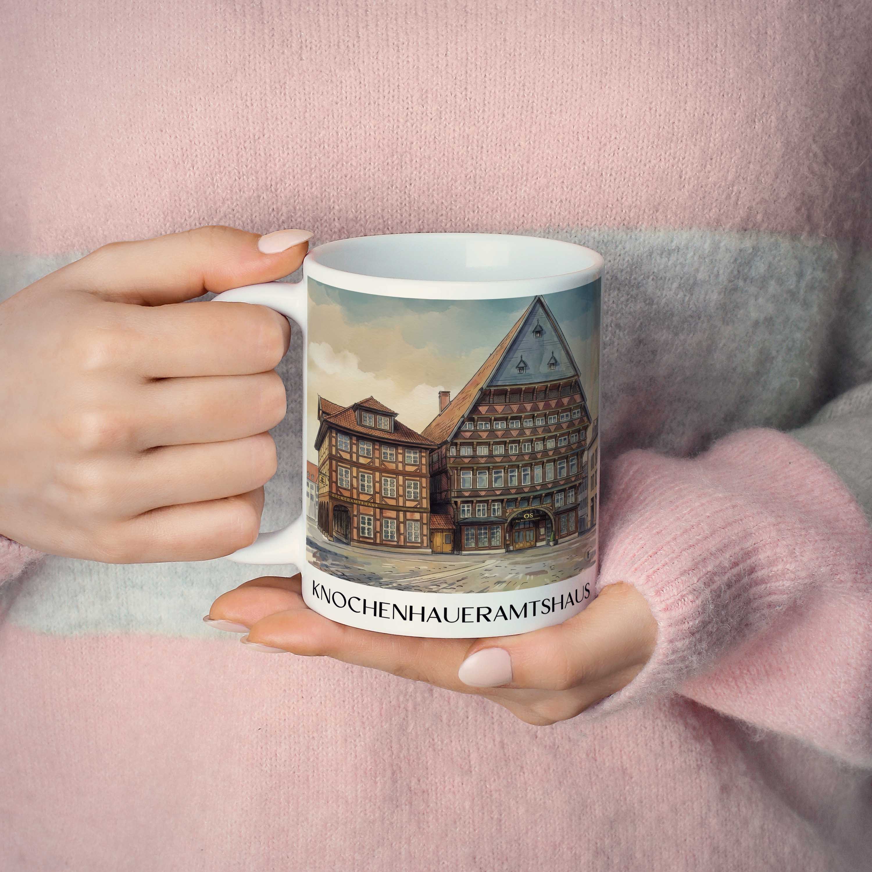 knochenhaueramtshaus-hildesheim-deutschland-kaffeebecher-aquarell