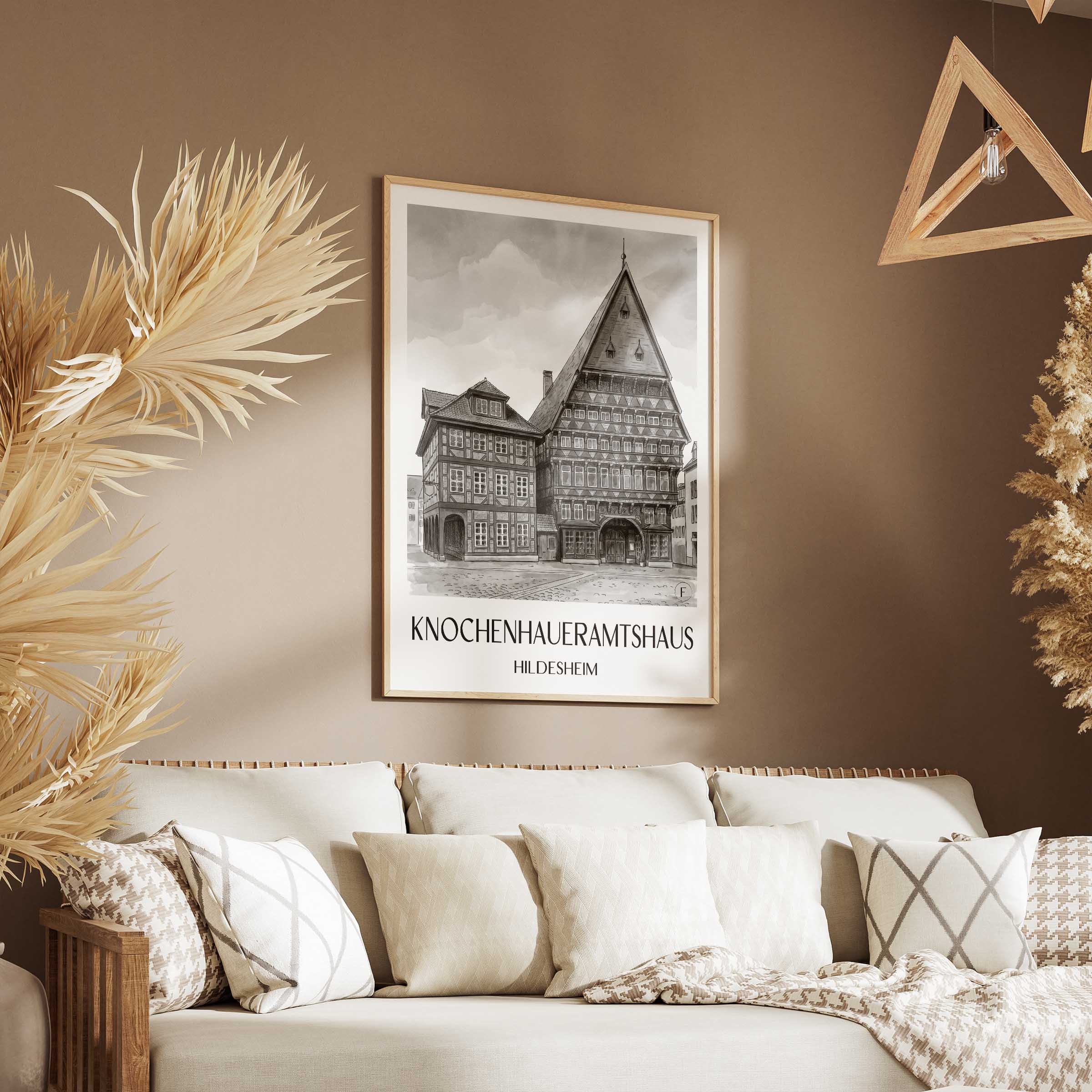 knochenhaueramtshaus-hildesheim-deutschland-poster-aquarell-schwarz-weiss