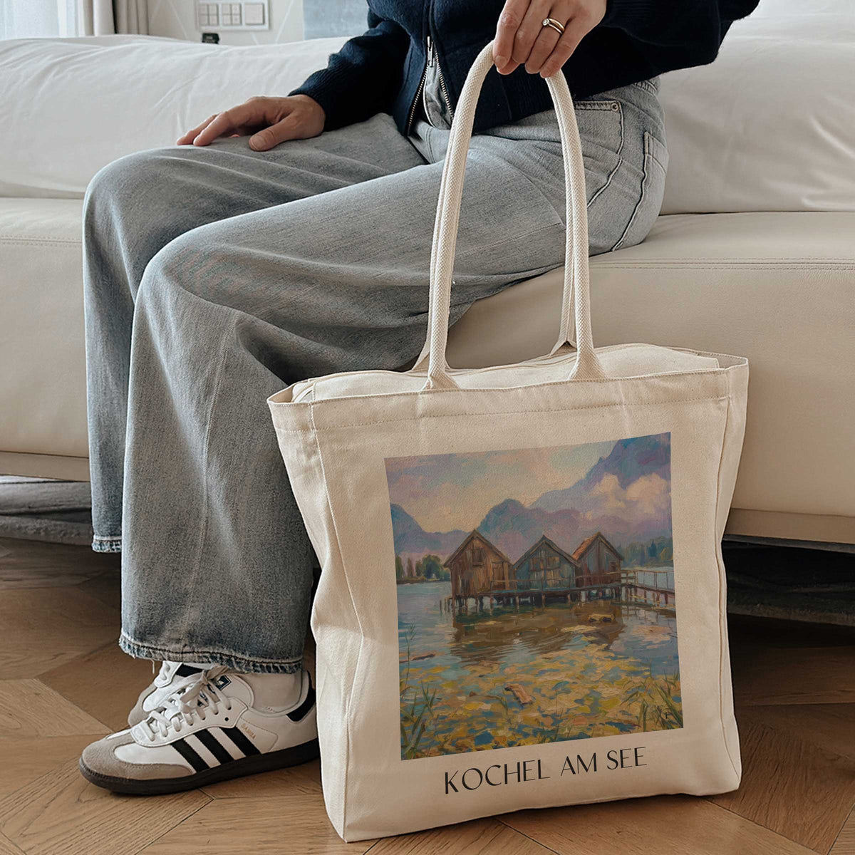 kochel-am-see-tölzer-land-deutschland-einkaufstasche-oil-painting-oelgemaelde