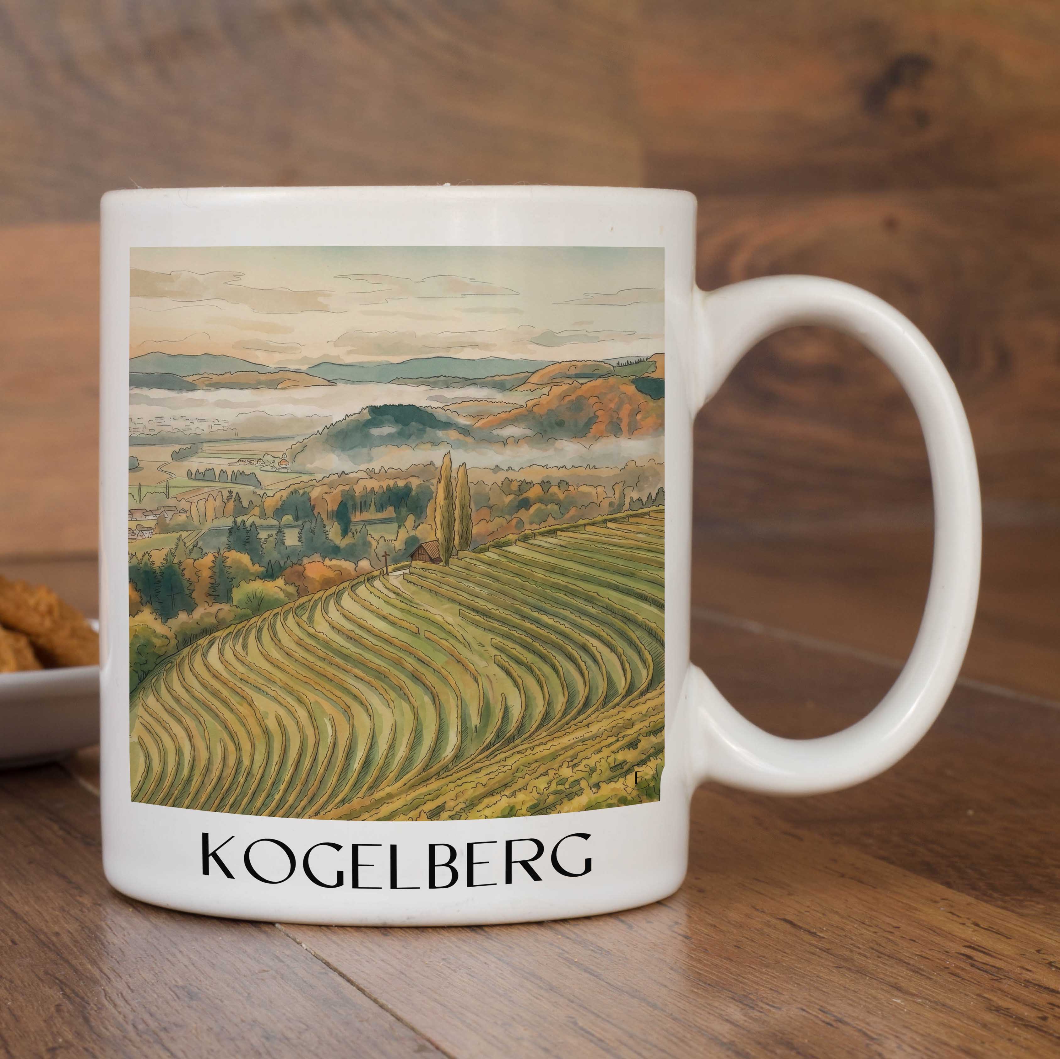 kogelberg-steiermark-österreich-kaffeebecher-aquarell