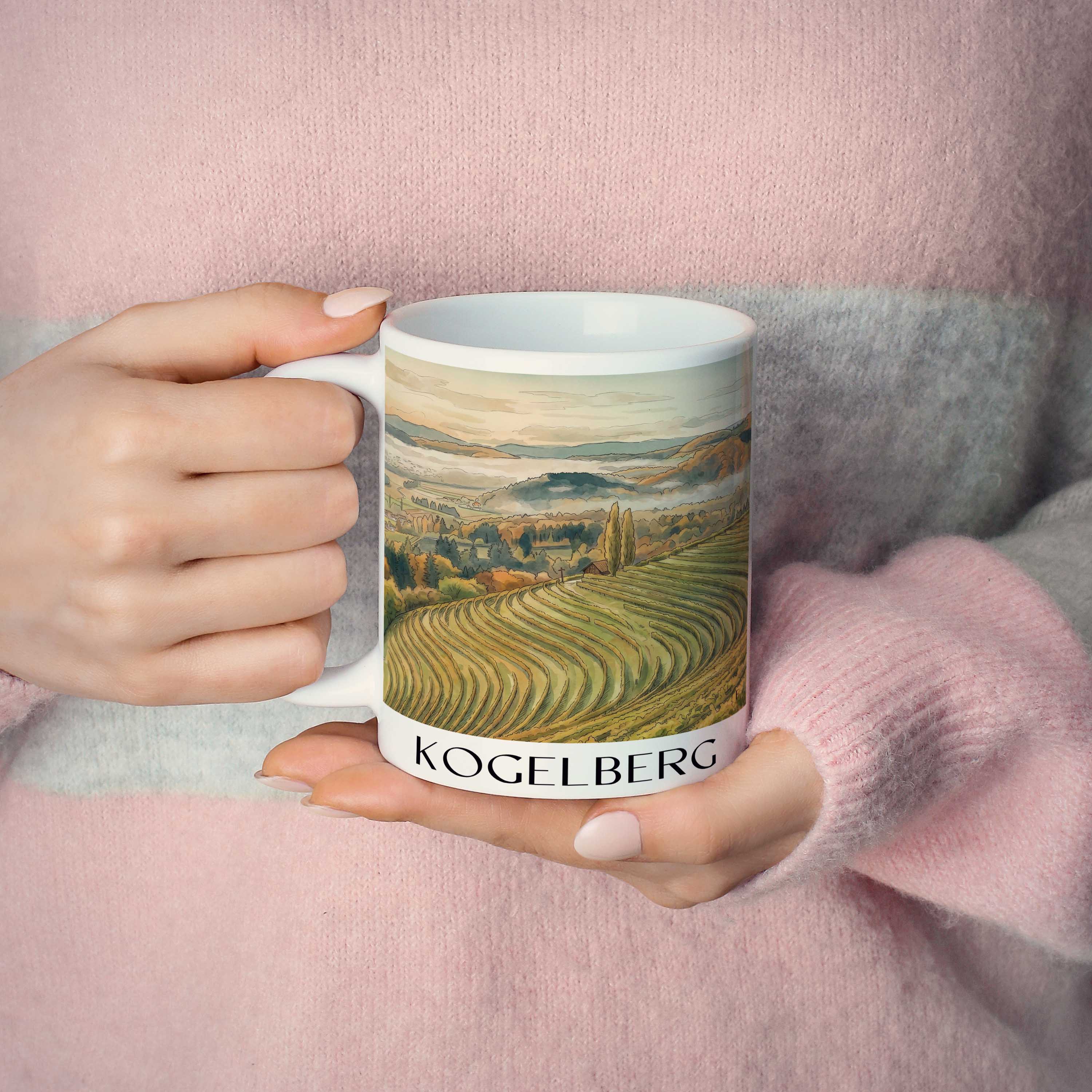 kogelberg-steiermark-österreich-kaffeebecher-aquarell