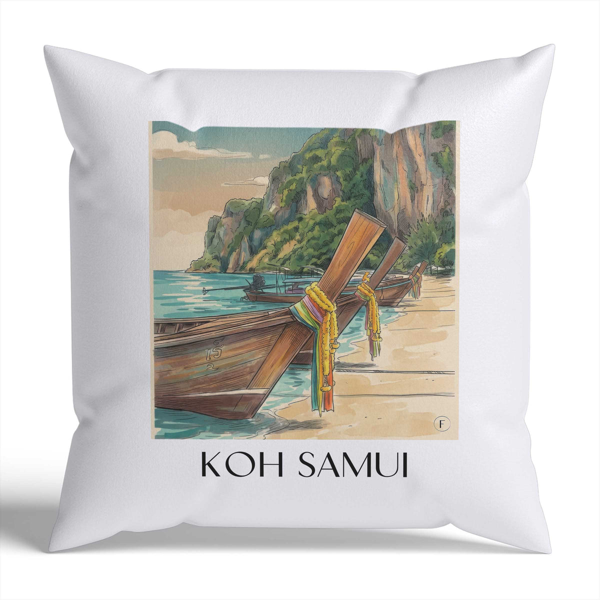 koh-samui-thailand-thailand-kissenbezug-aquarell