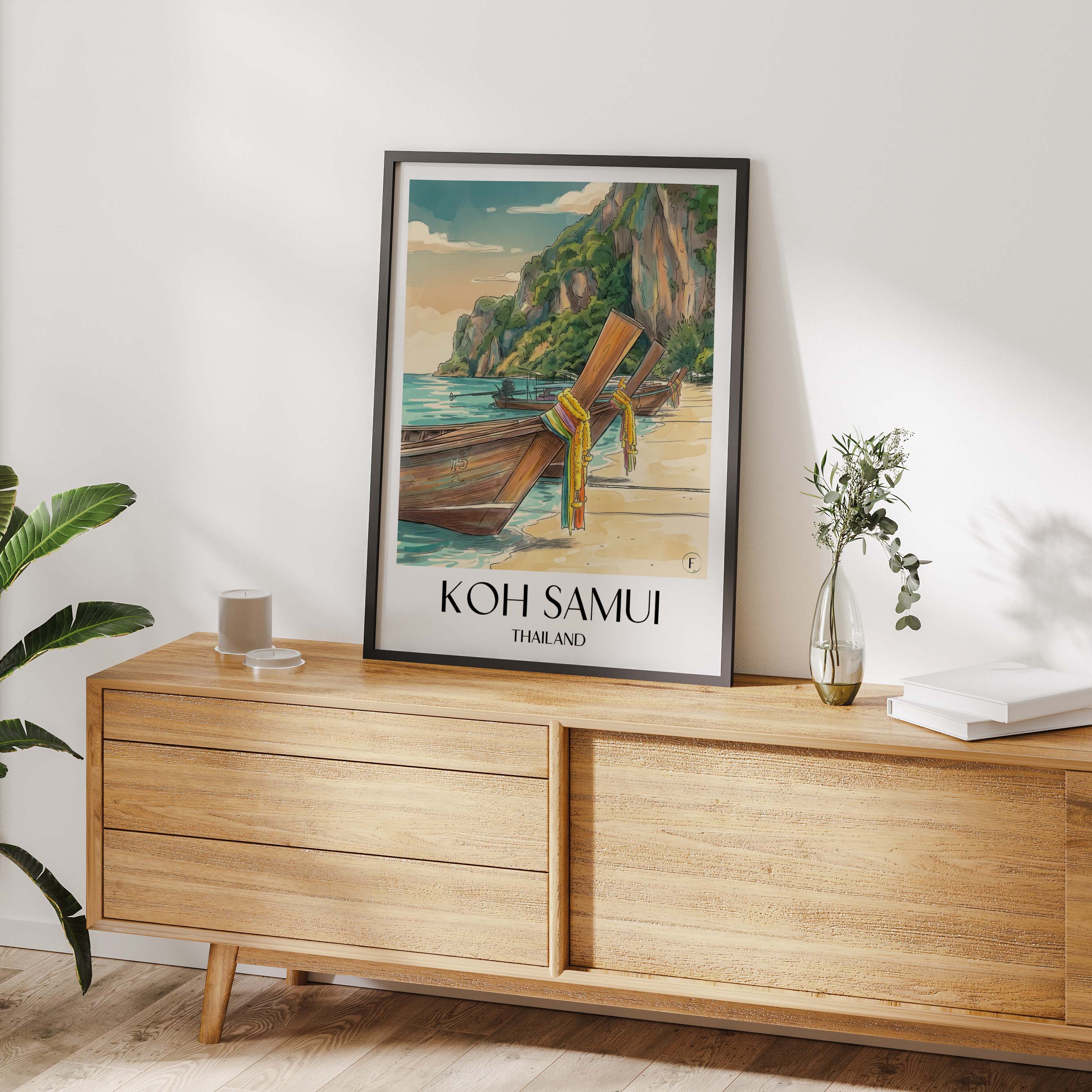 koh-samui-thailand-poster-aquarell