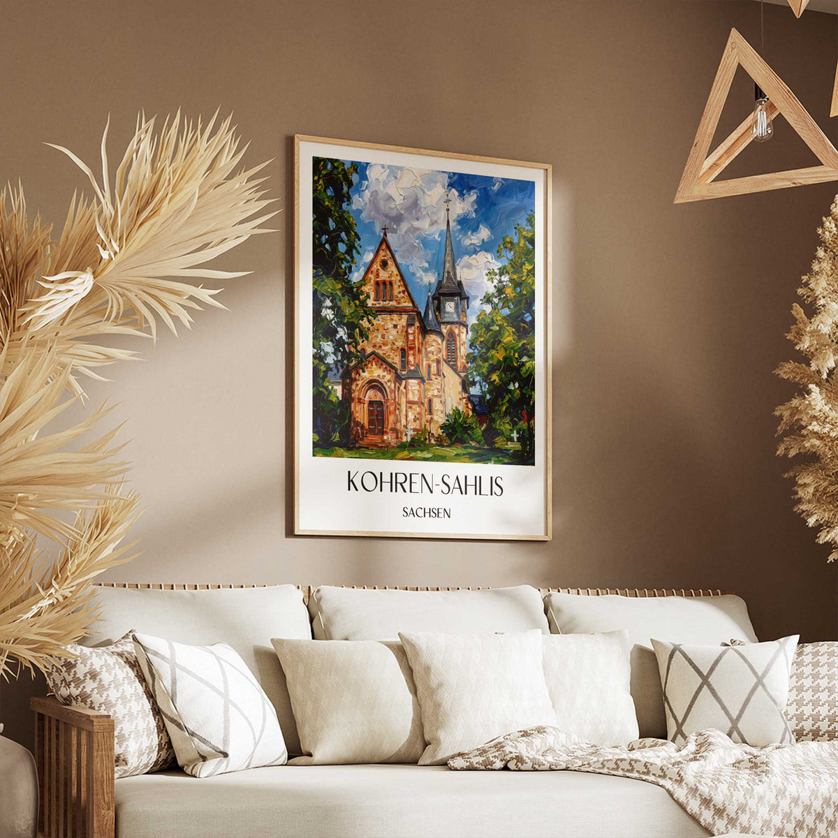 kohren-sahlis-sachsen-deutschland-poster-oil-painting-oelgemaelde