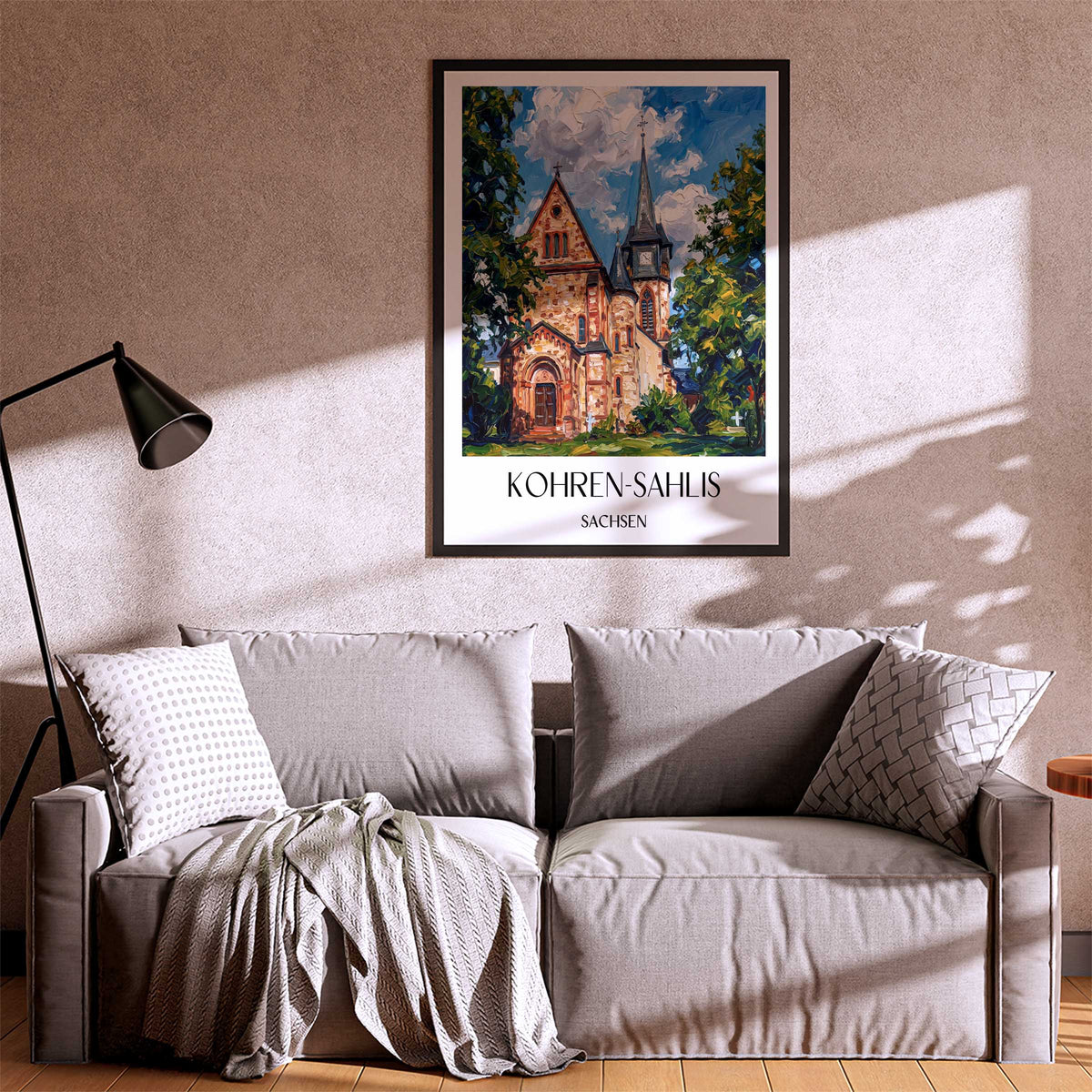 kohren-sahlis-sachsen-deutschland-poster-oil-painting-oelgemaelde