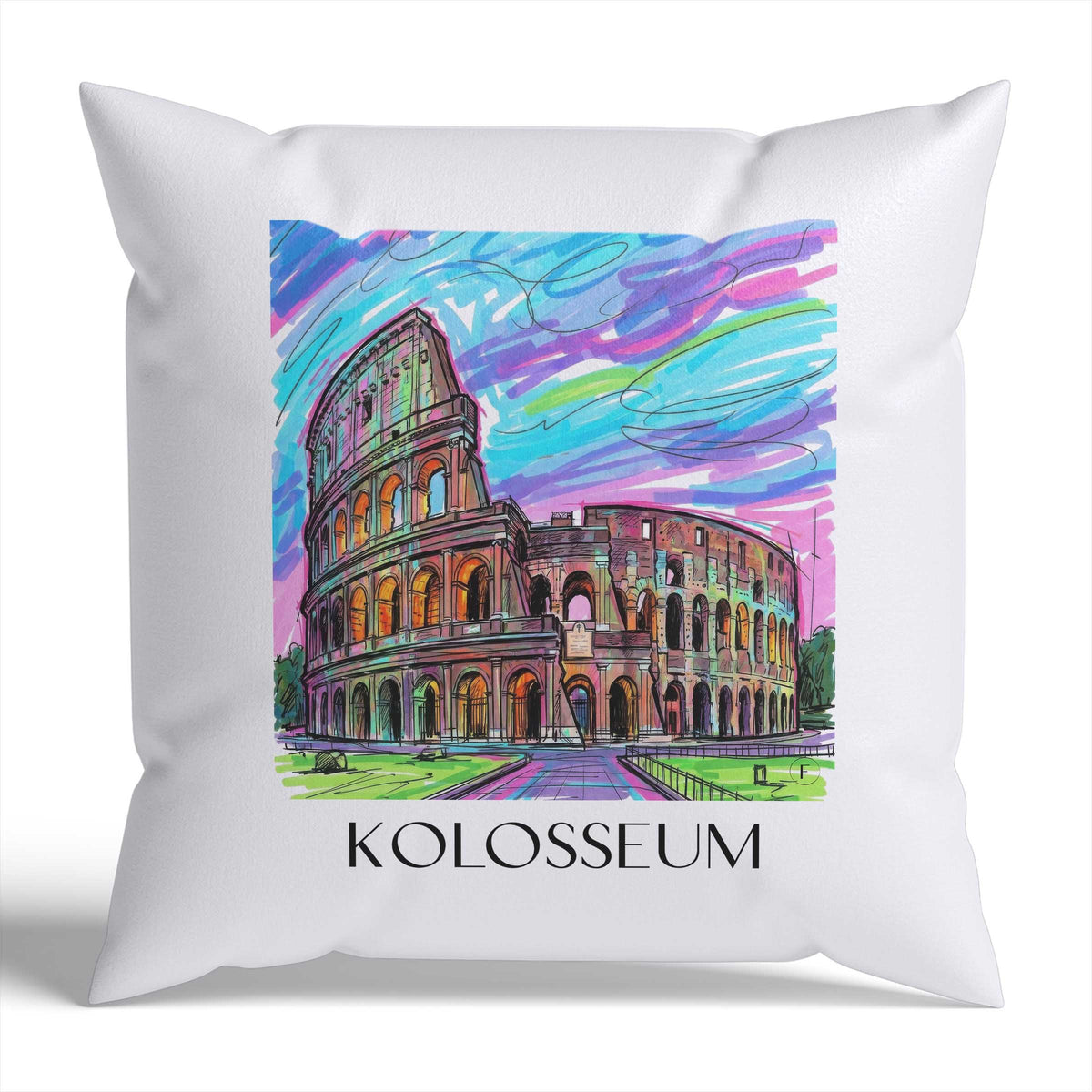 kolosseum-rom-italien-kissenbezug-graffiti