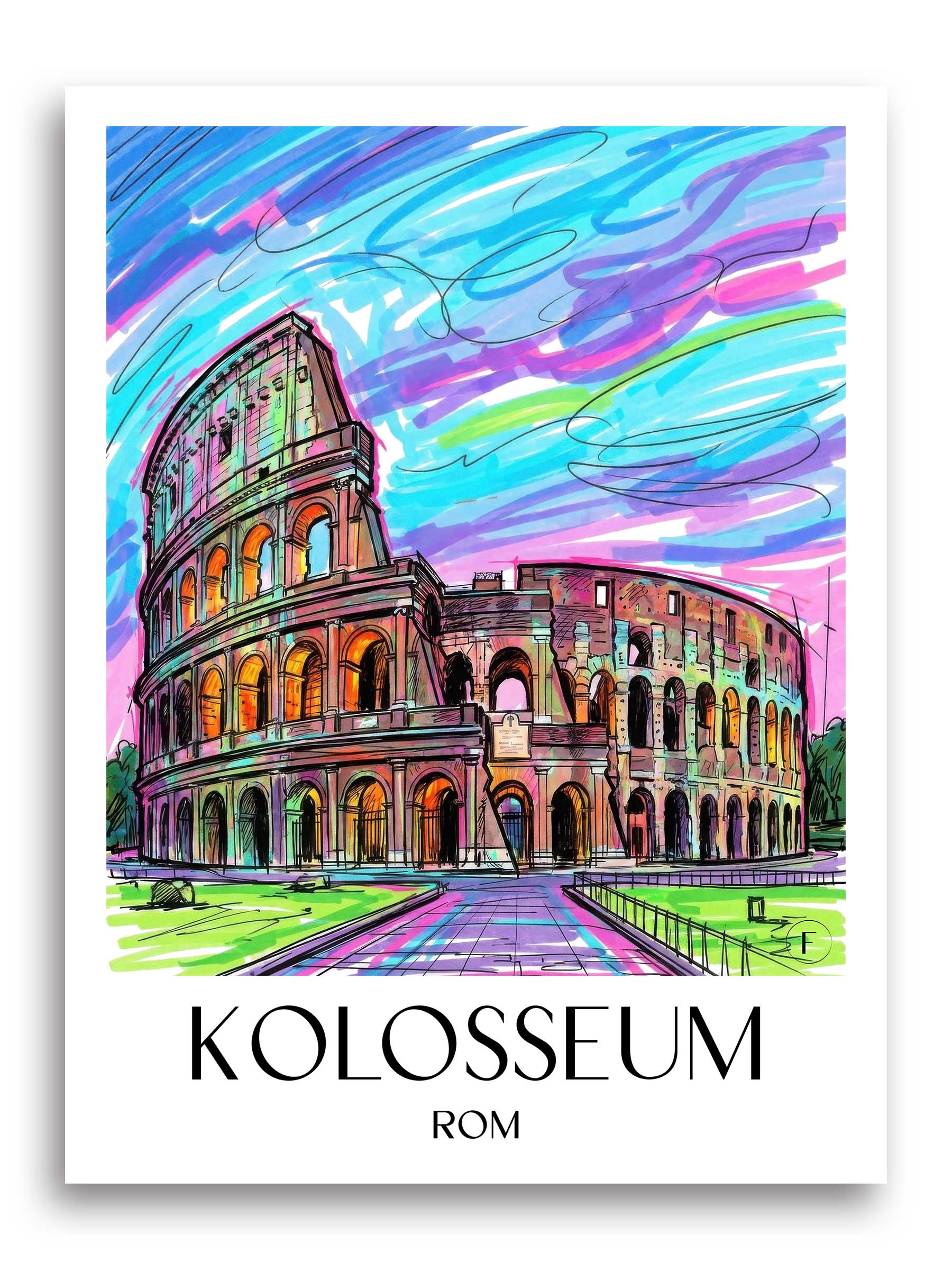 kolosseum-rom-italien-poster-graffiti