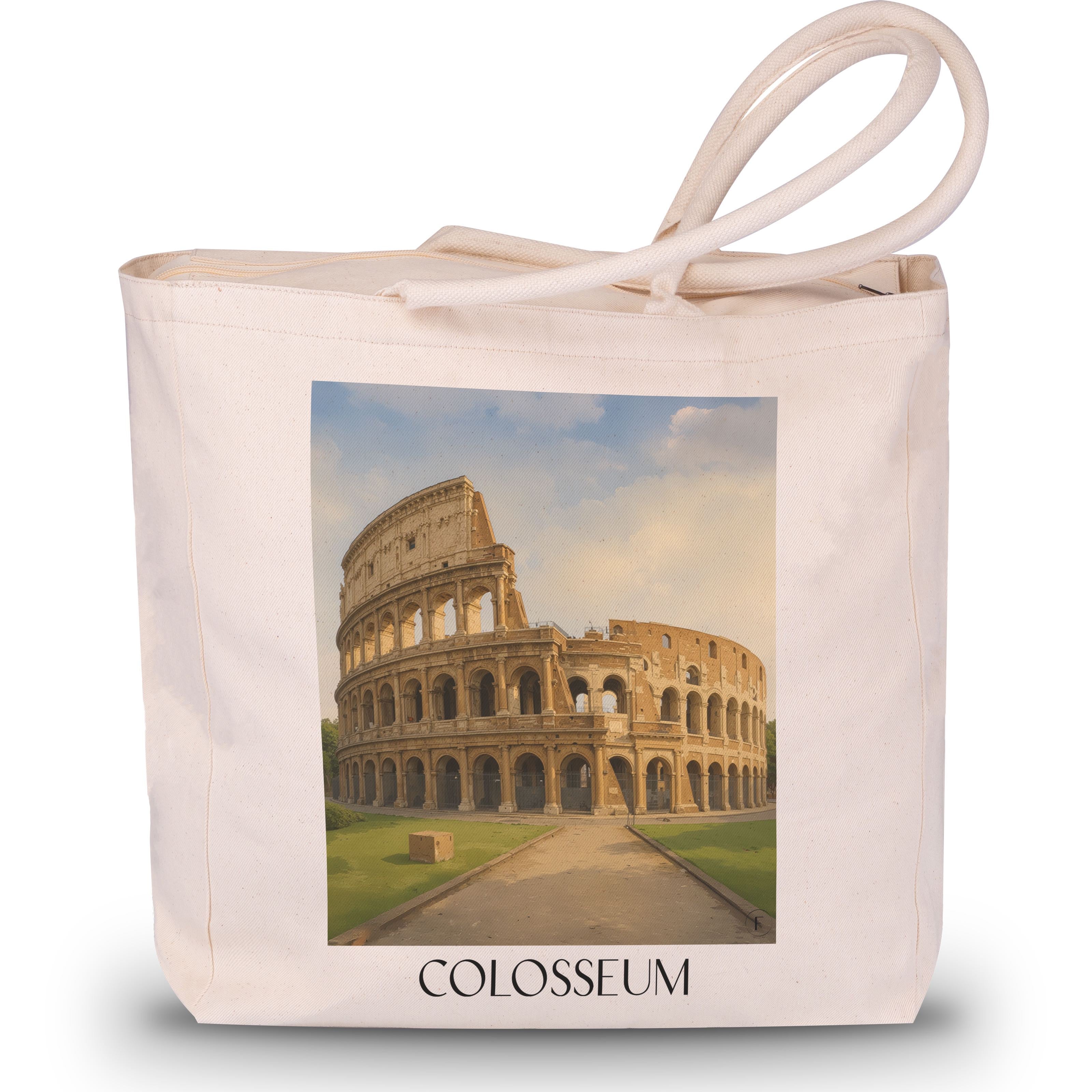 Kolosseum Shopping Tasche - Rom - Italien Tote Bag - Einkaufstasche im Aquarell Stil - favplace