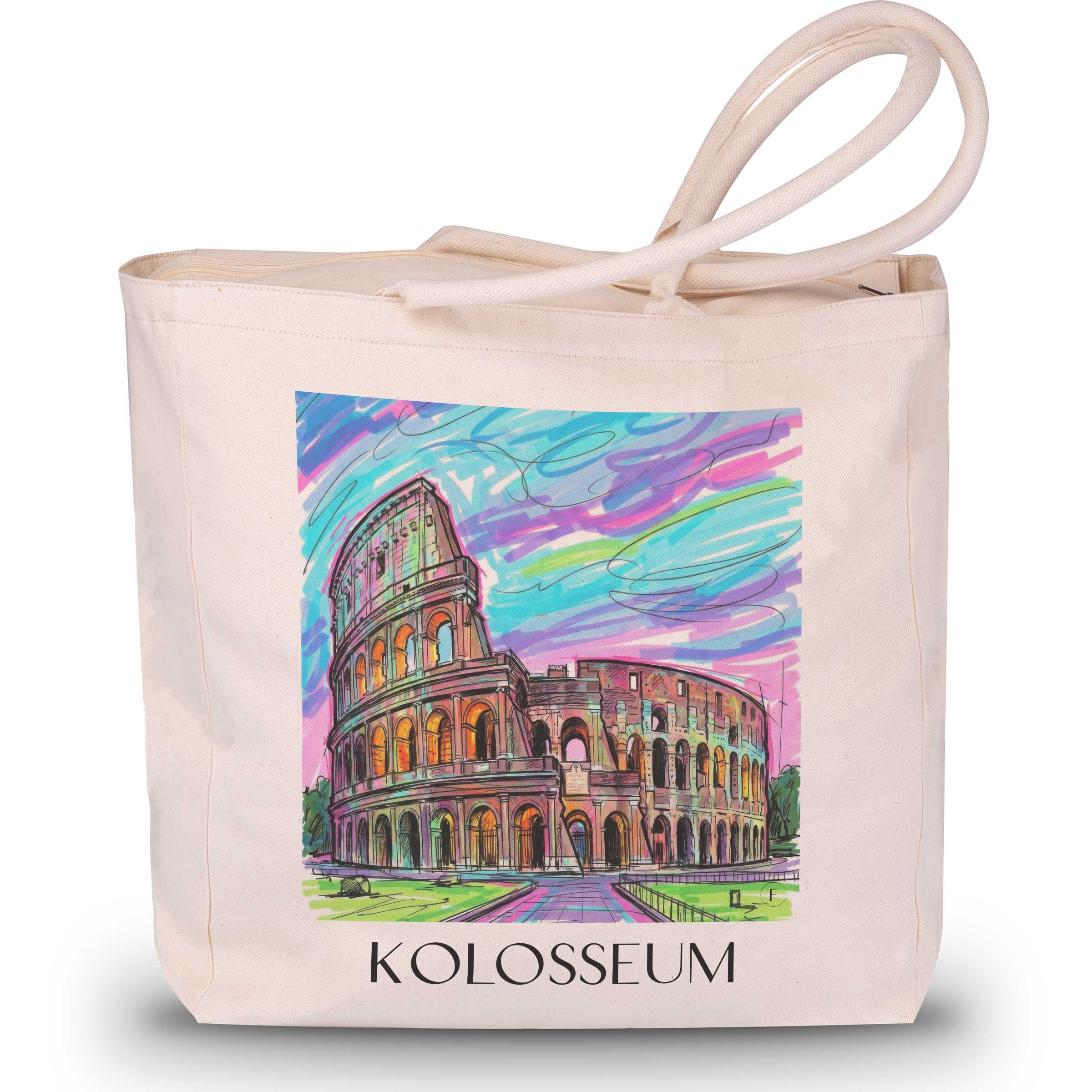 kolosseum-rom-italien-einkaufstasche-graffiti