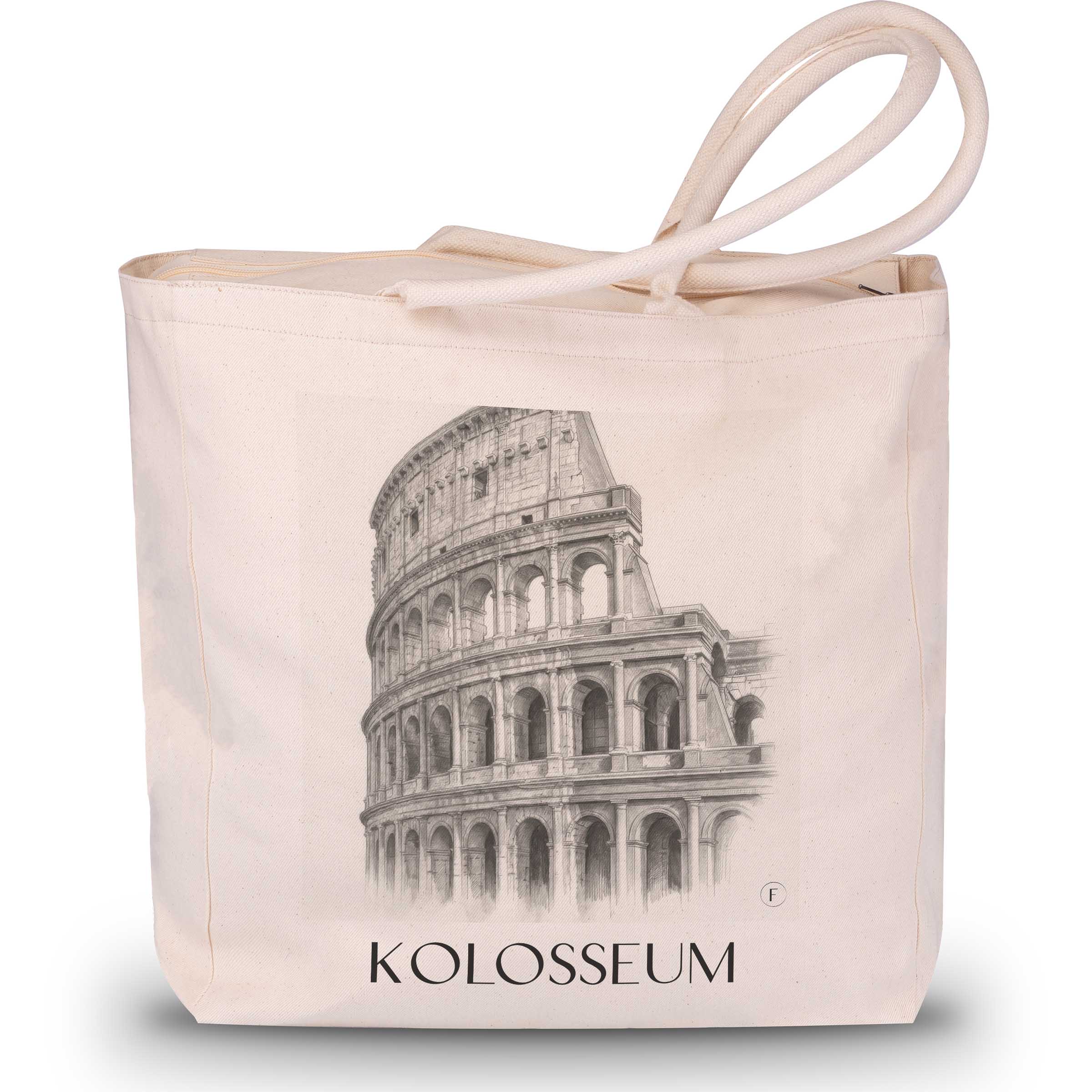 kolosseum-rom-italien-einkaufstasche-bleistift-zeichnung-drawing