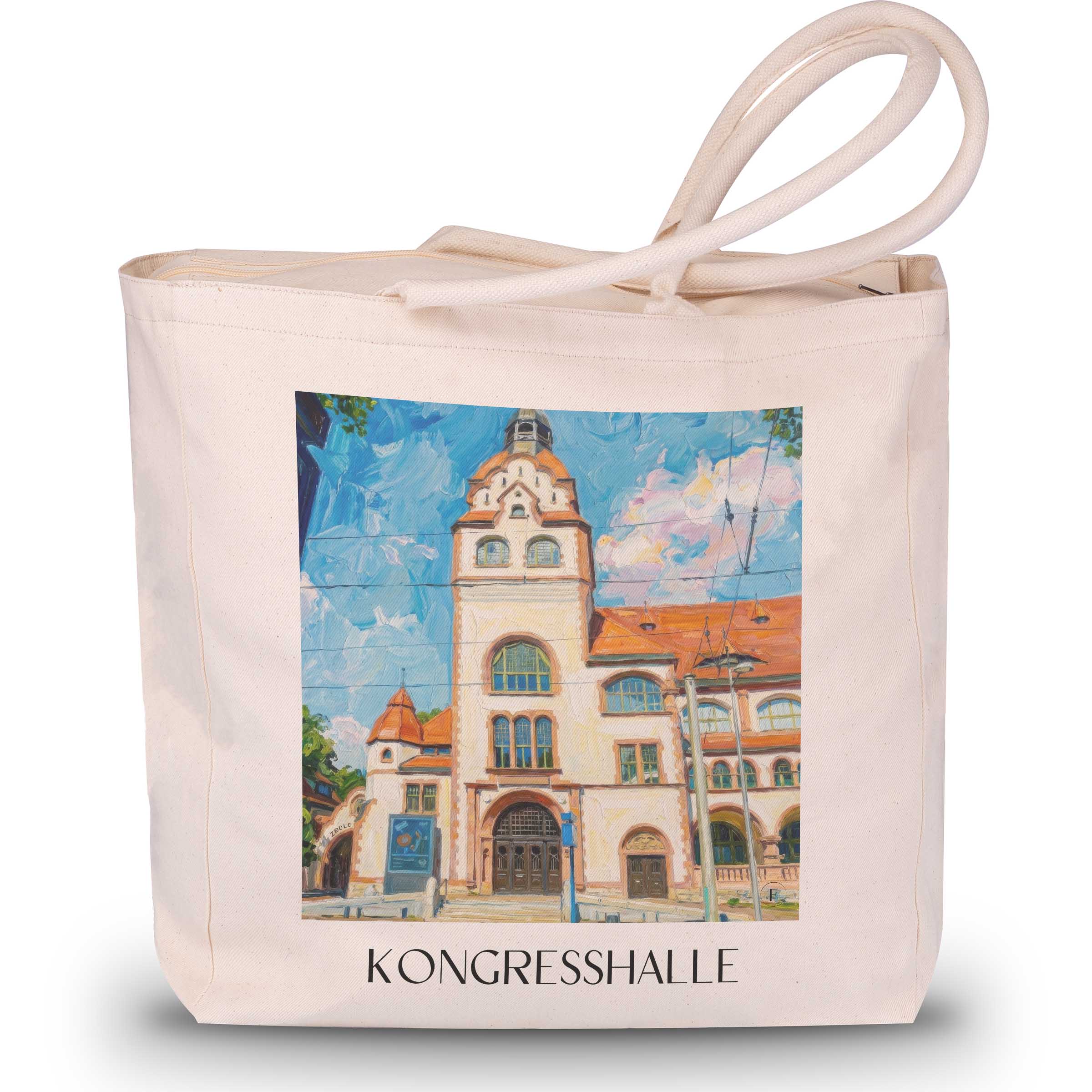 kongresshalle-leipzig-deutschland-einkaufstasche-oil-painting-oelgemaelde