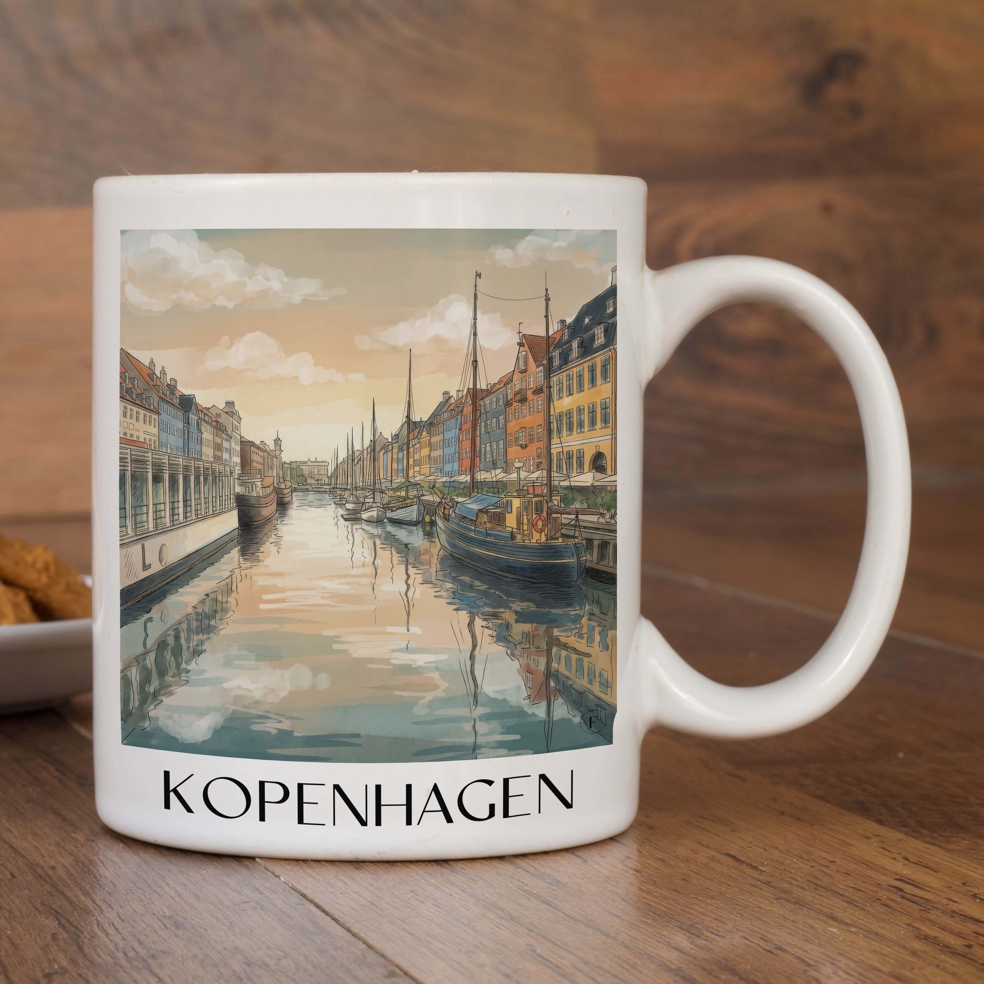 kopenhagen-dänemark-kaffeebecher-aquarell