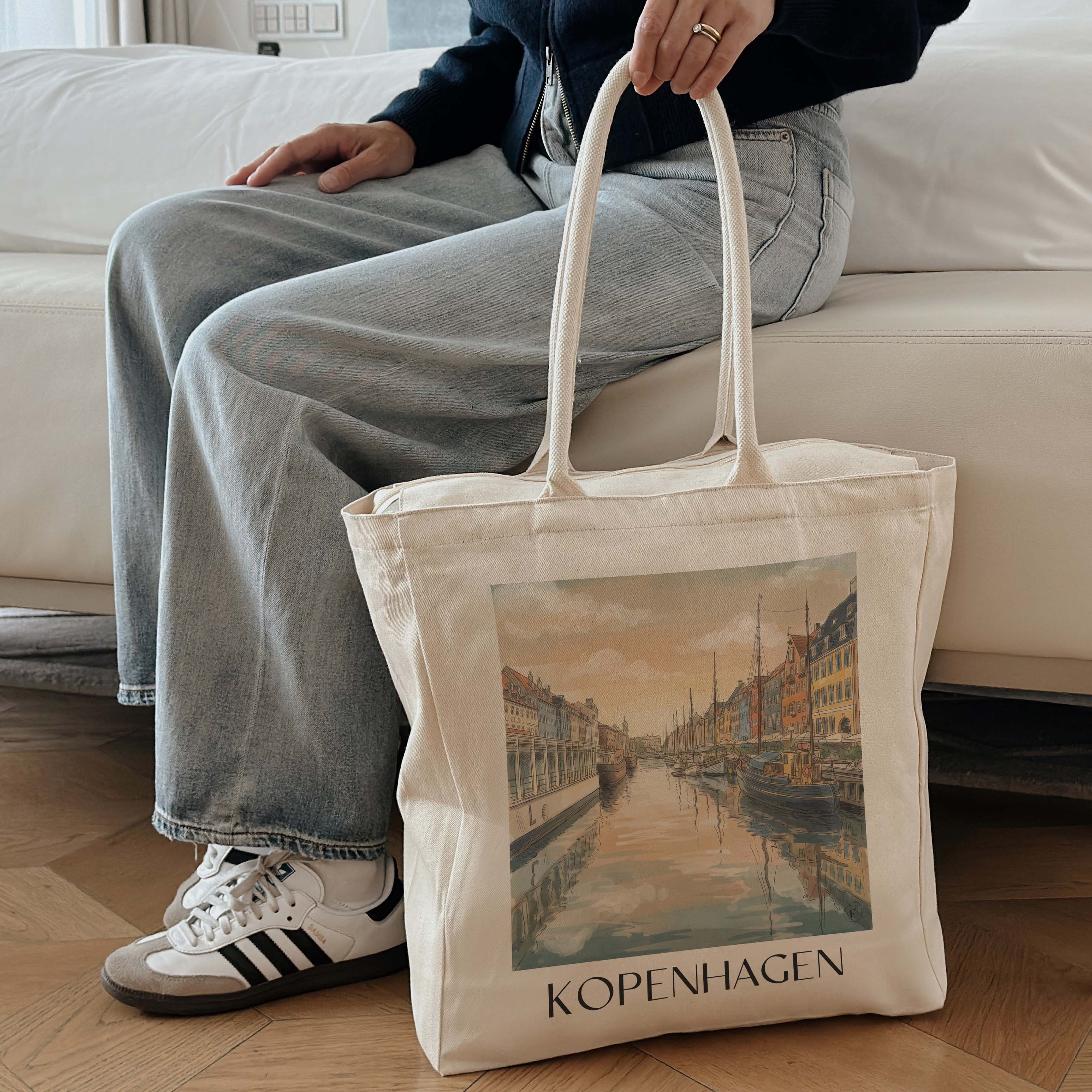 kopenhagen-dänemark-einkaufstasche-aquarell