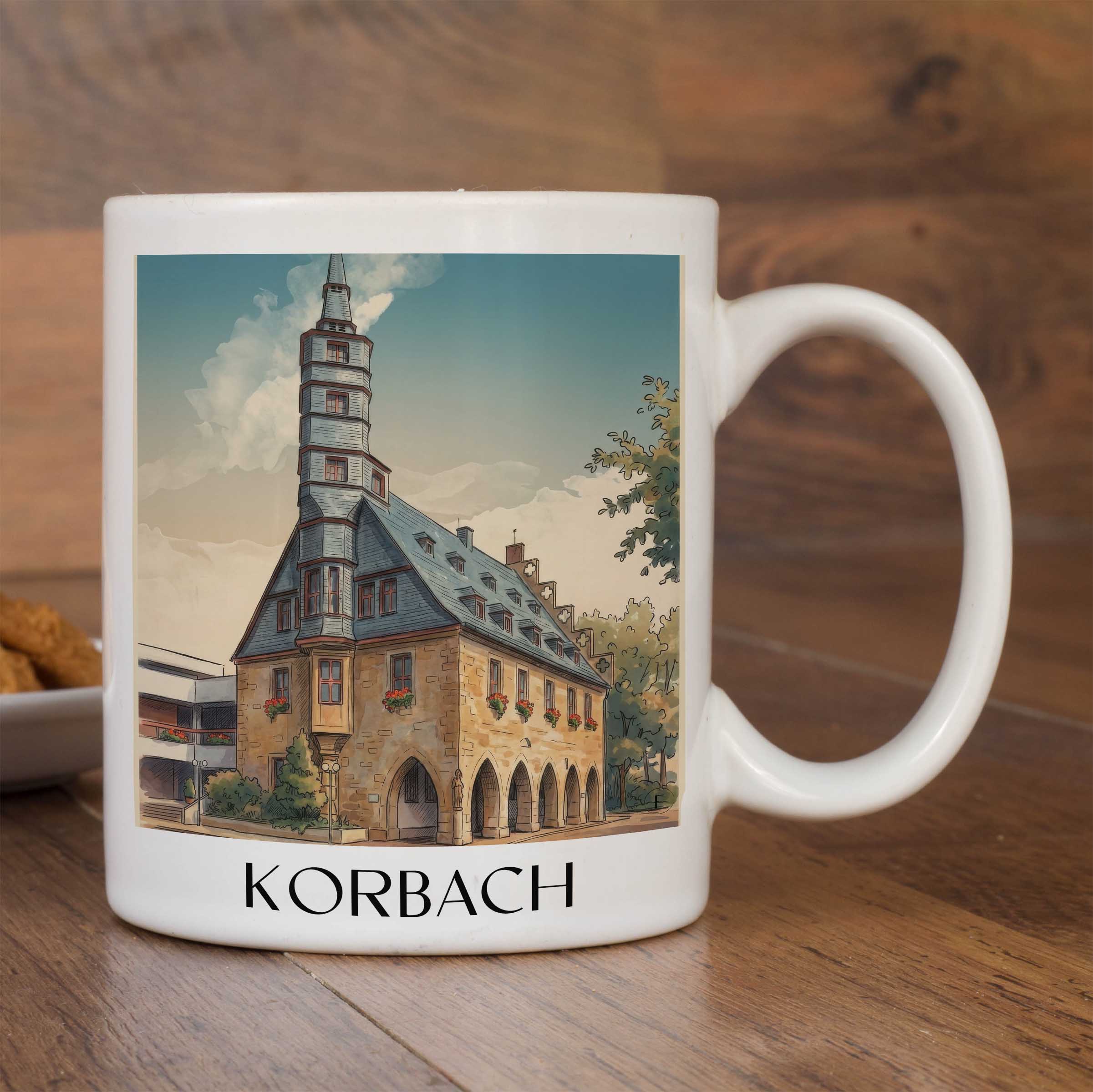 korbach-hessen-deutschland-kaffeebecher-aquarell