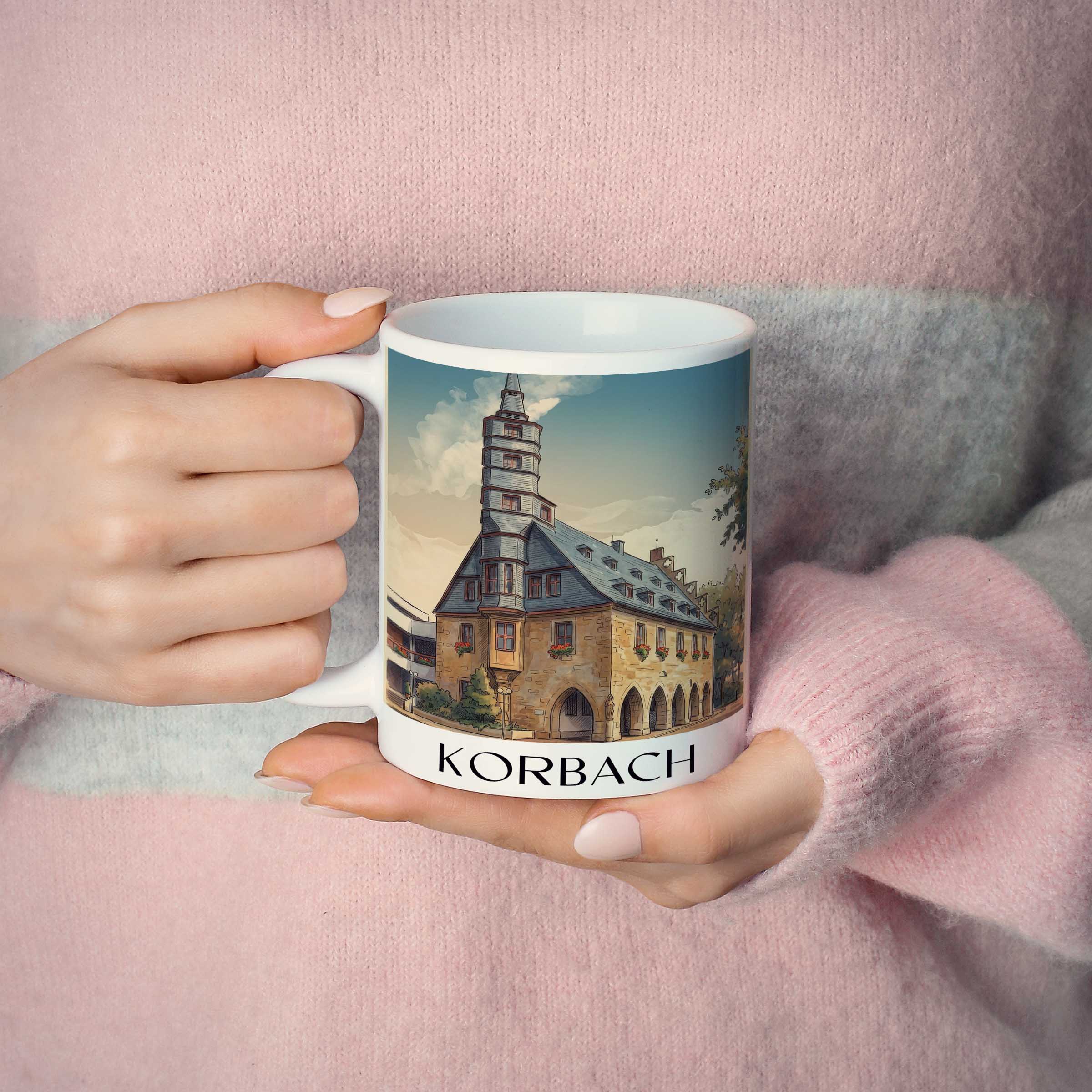 korbach-hessen-deutschland-kaffeebecher-aquarell