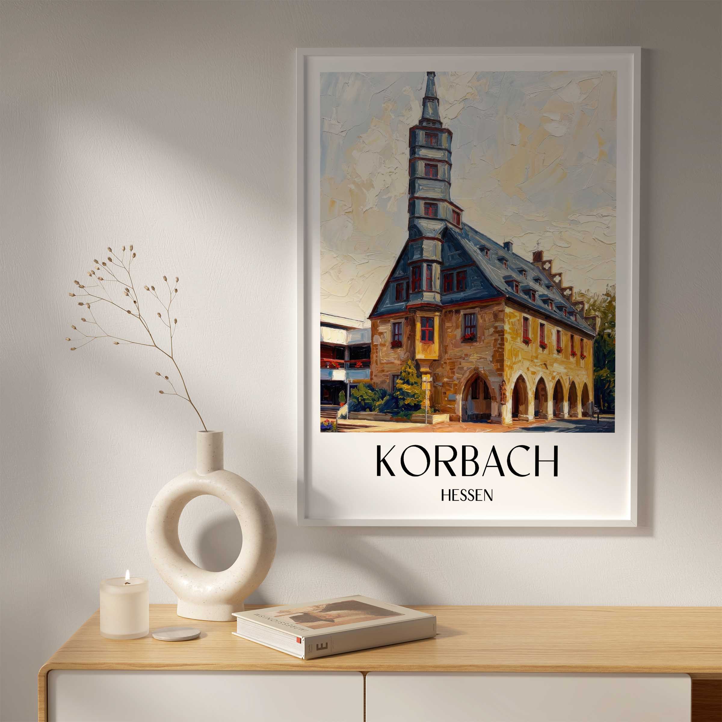 korbach-hessen-deutschland-poster-oil-painting-oelgemaelde