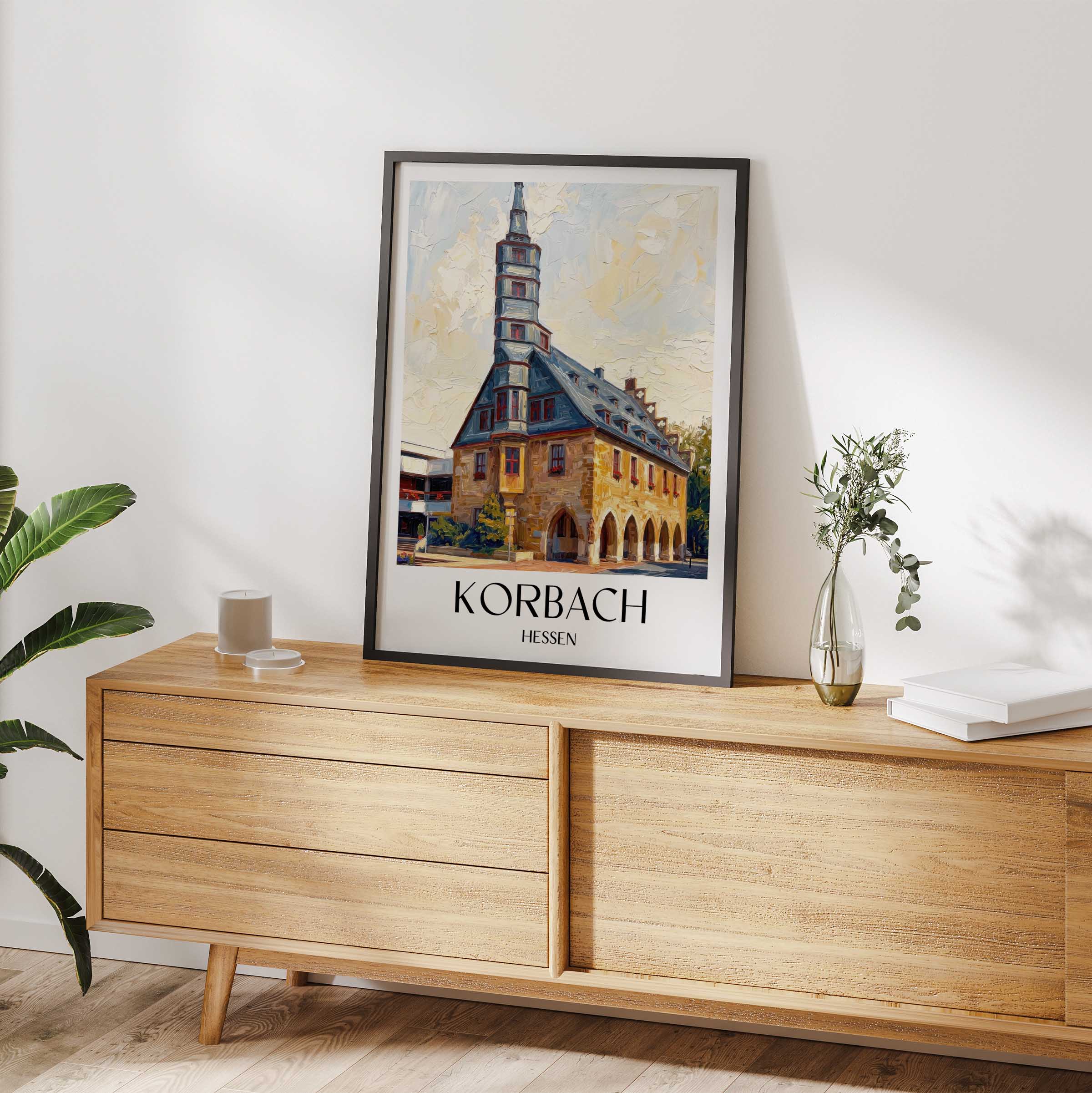 korbach-hessen-deutschland-poster-oil-painting-oelgemaelde