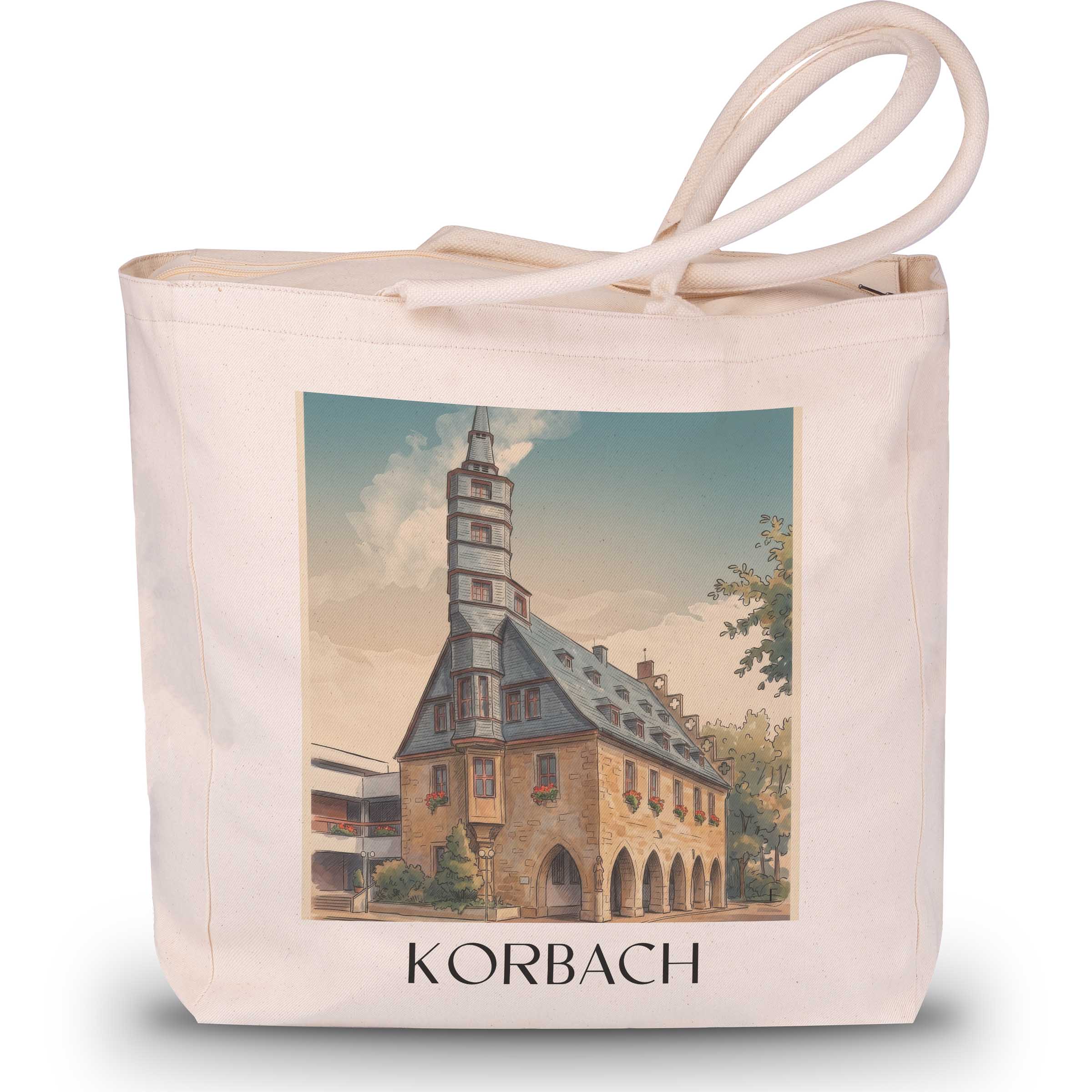 korbach-hessen-deutschland-einkaufstasche-aquarell