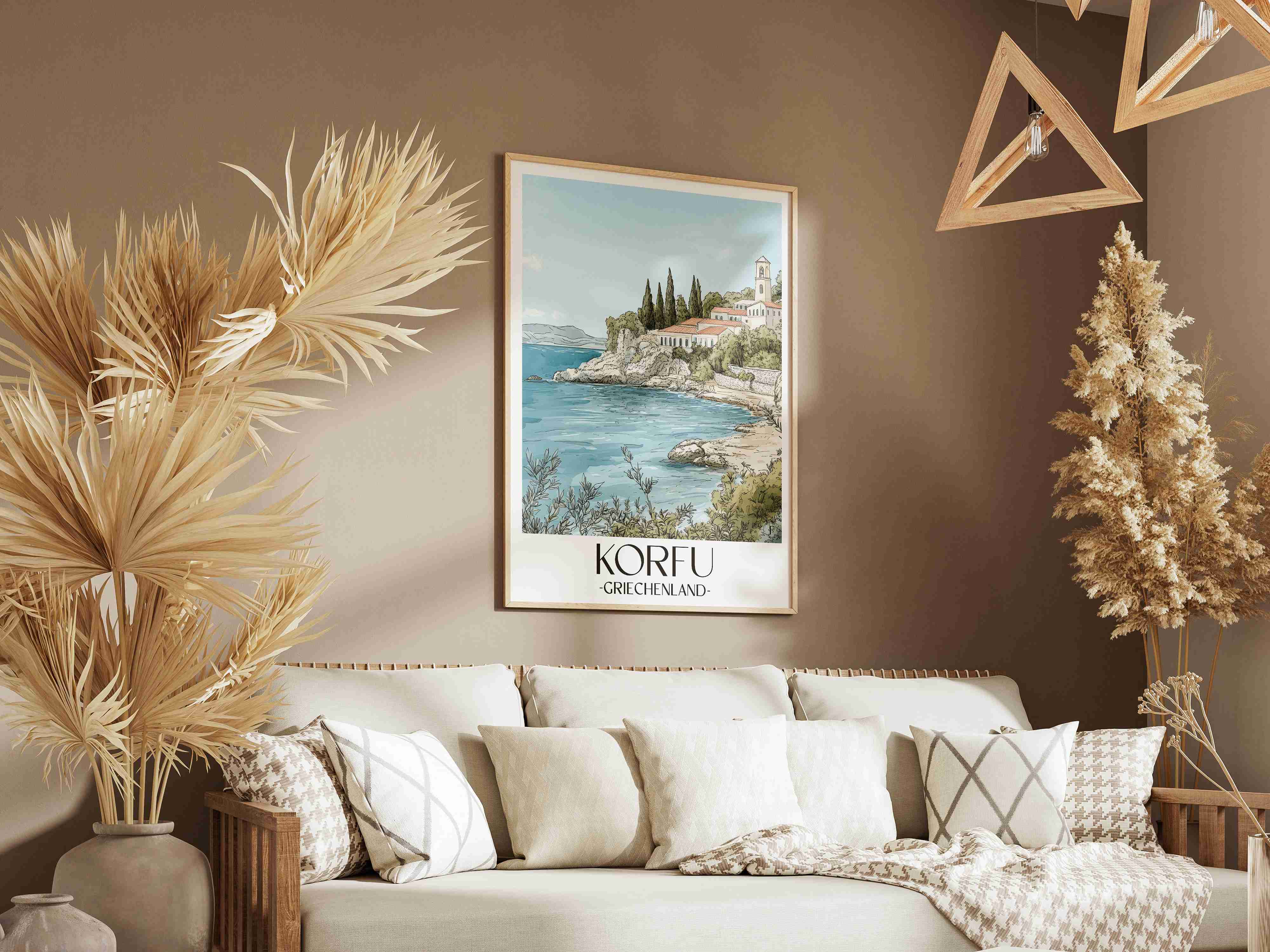 korfu-griechenland-poster-aquarell
