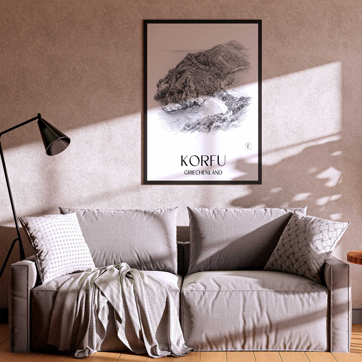 korfu-griechenland-poster-bleistift-zeichnung-drawing