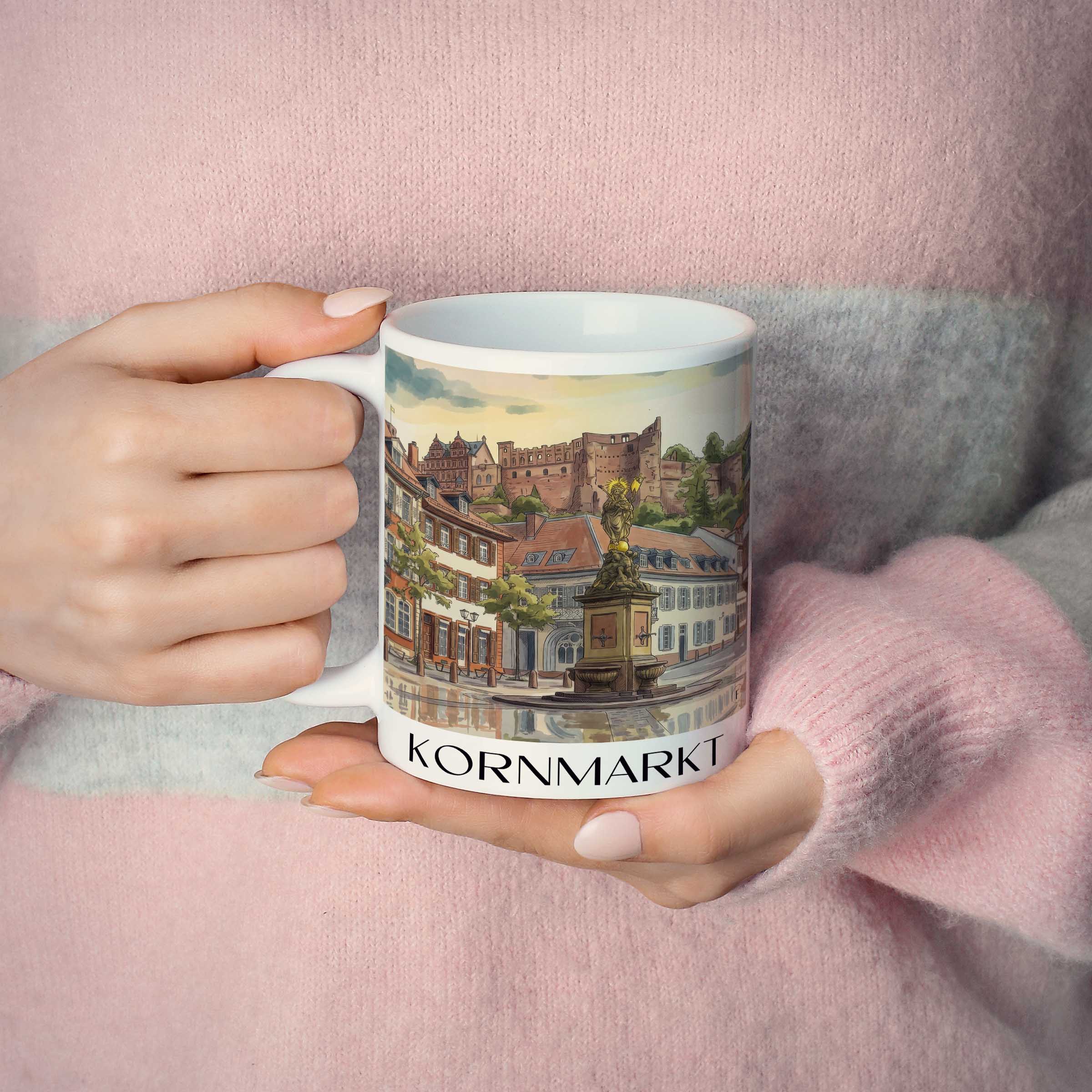 kornmarkt-heidelberg-deutschland-kaffeebecher-aquarell