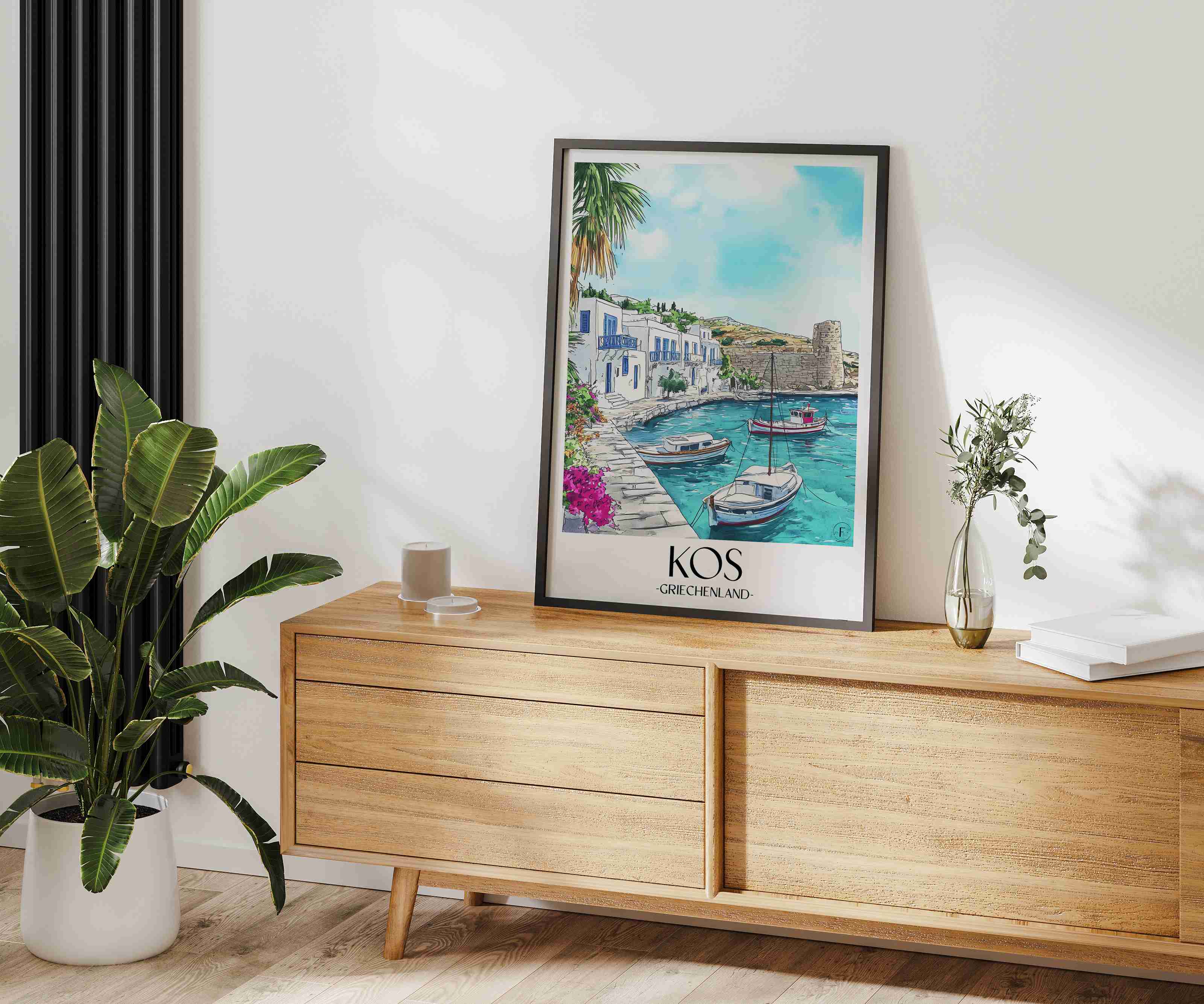 kos-griechenland-poster-aquarell