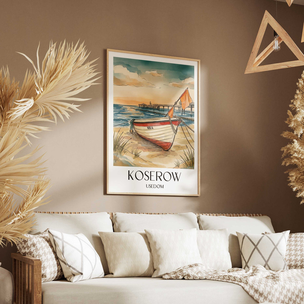 koserow-usedom-deutschland-poster-aquarell