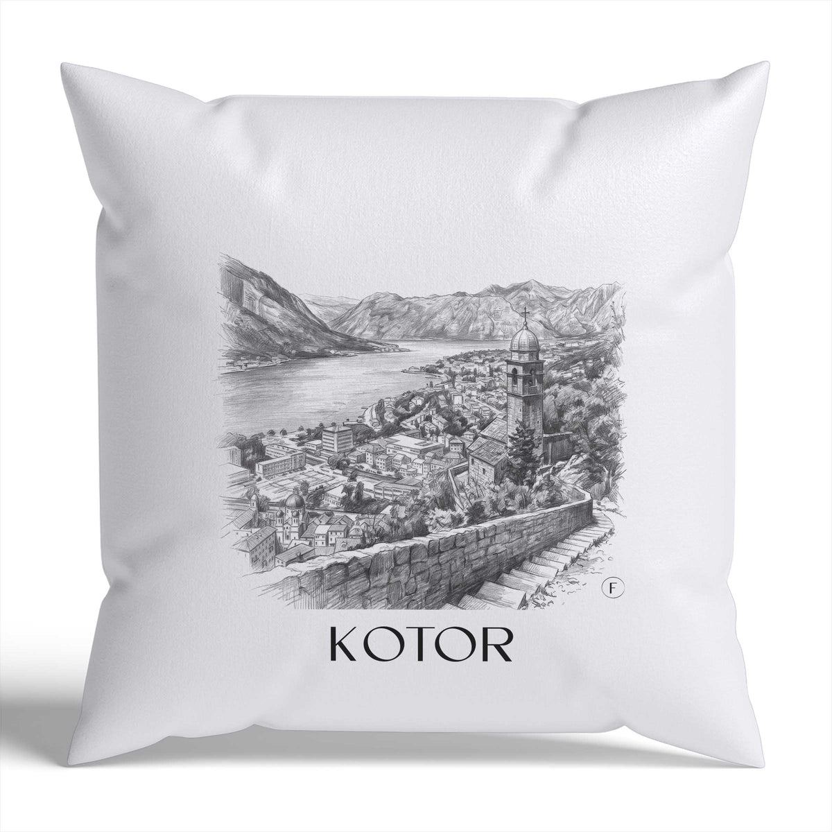kotor-montenegro-montenegro-kissenbezug-bleistift-zeichnung-drawing