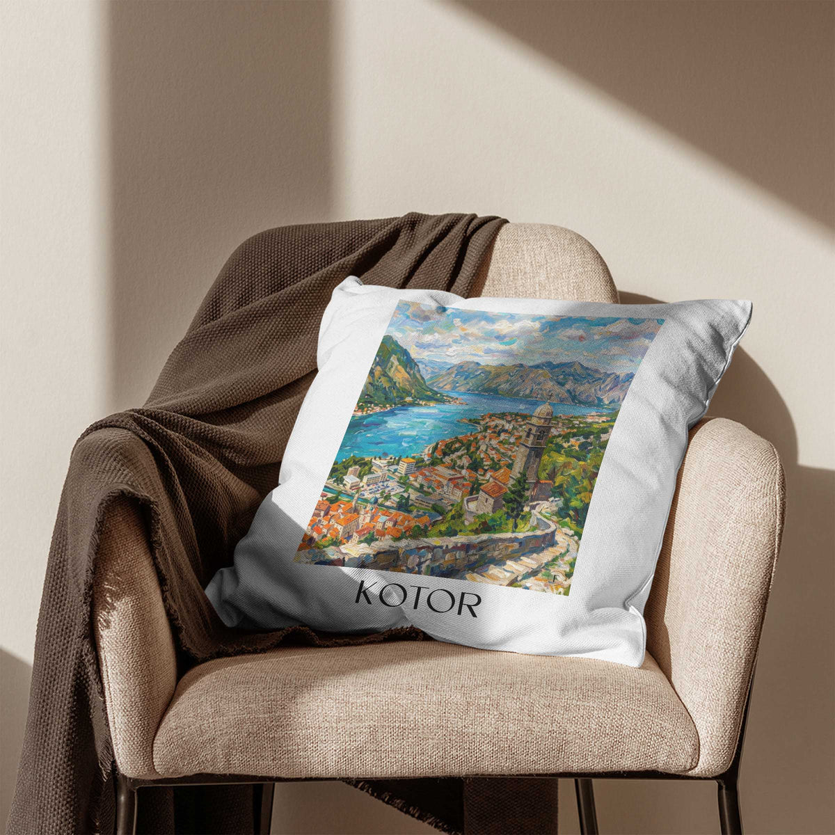 kotor-montenegro-montenegro-kissenbezug-oil-painting-oelgemaelde