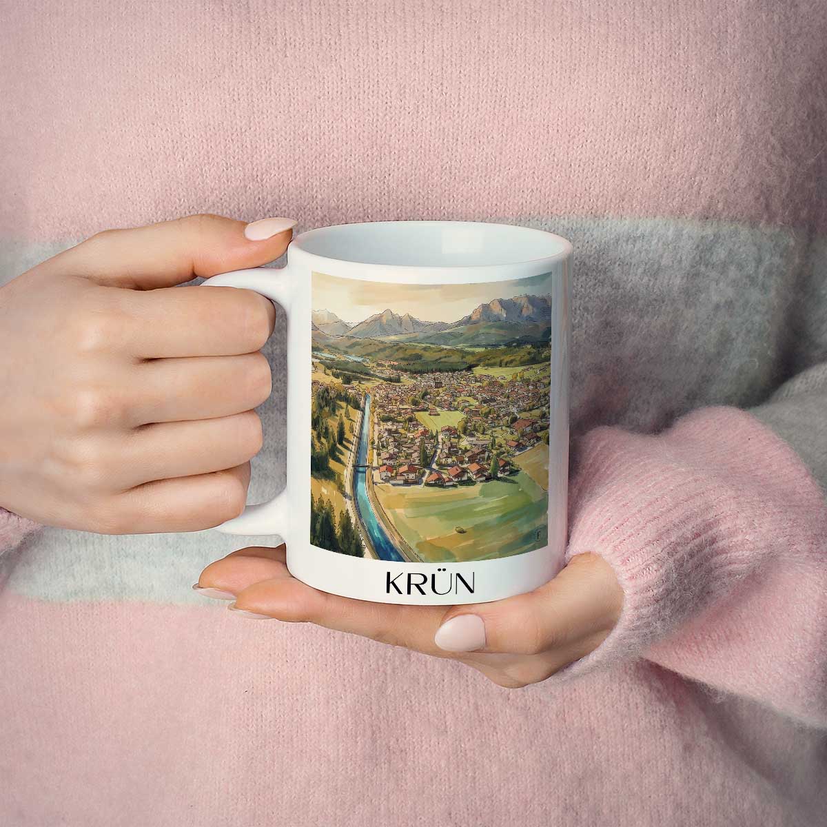 krün-werdenfelser-land-deutschland-kaffeebecher-aquarell