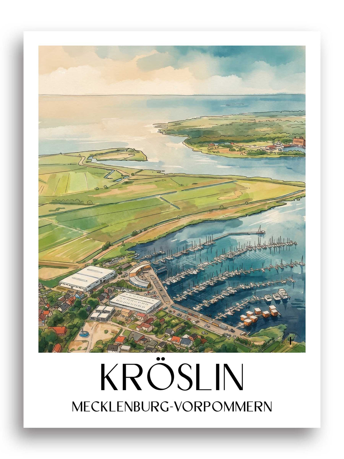 kröslin-mecklenburg-vorpommern-deutschland-poster-aquarell
