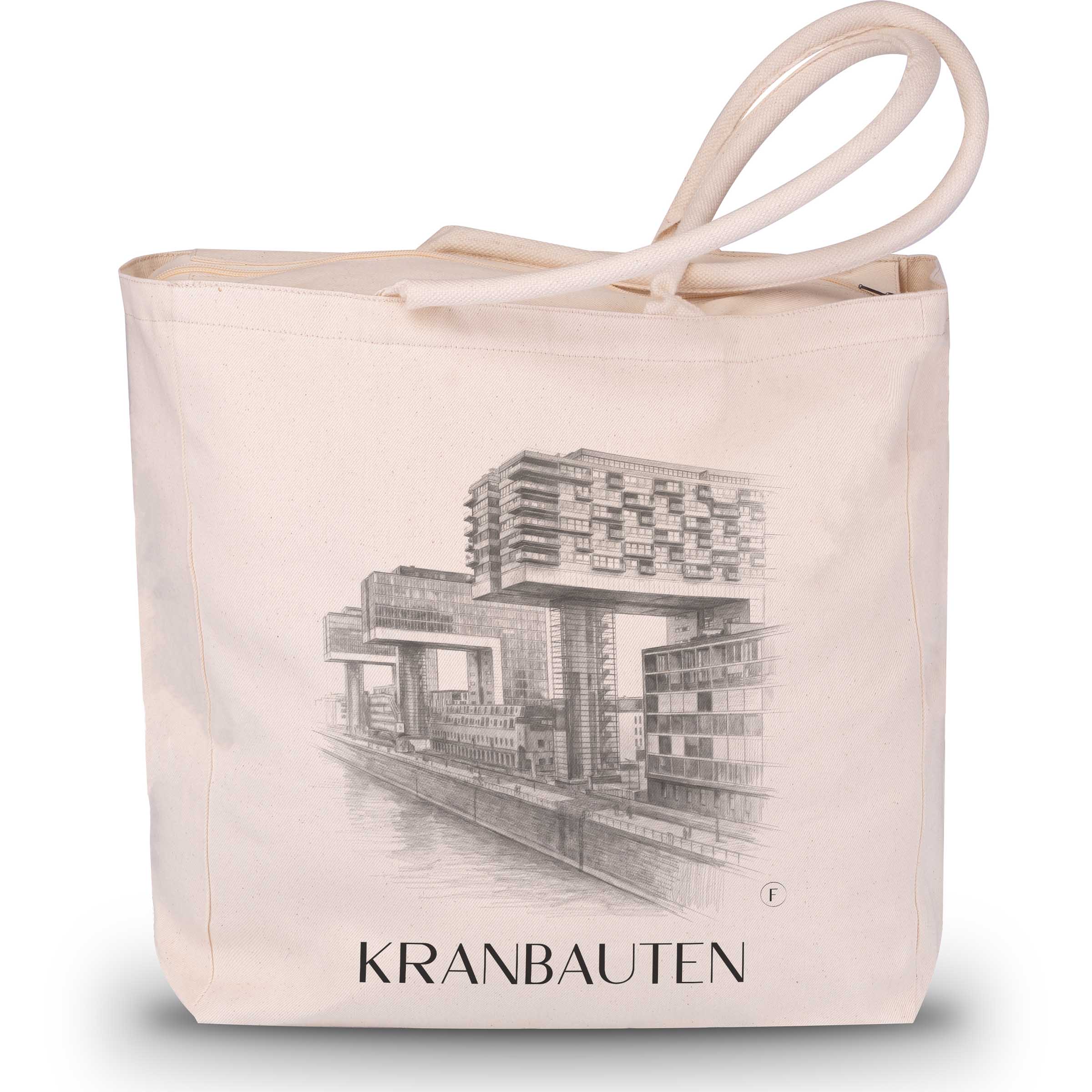 kranbauten-köln-deutschland-einkaufstasche-bleistift-zeichnung-drawing