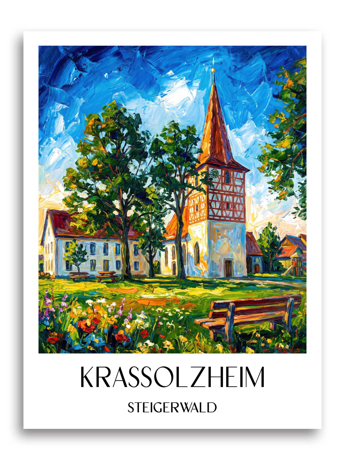 krassolzheim-steigerwald-deutschland-poster-oil-painting-oelgemaelde