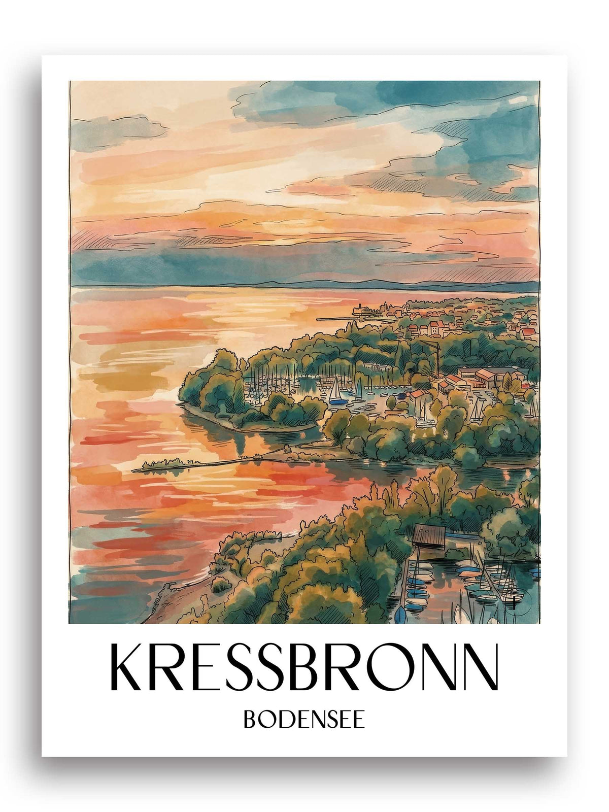 kressbronn-bodensee-deutschland-poster-aquarell