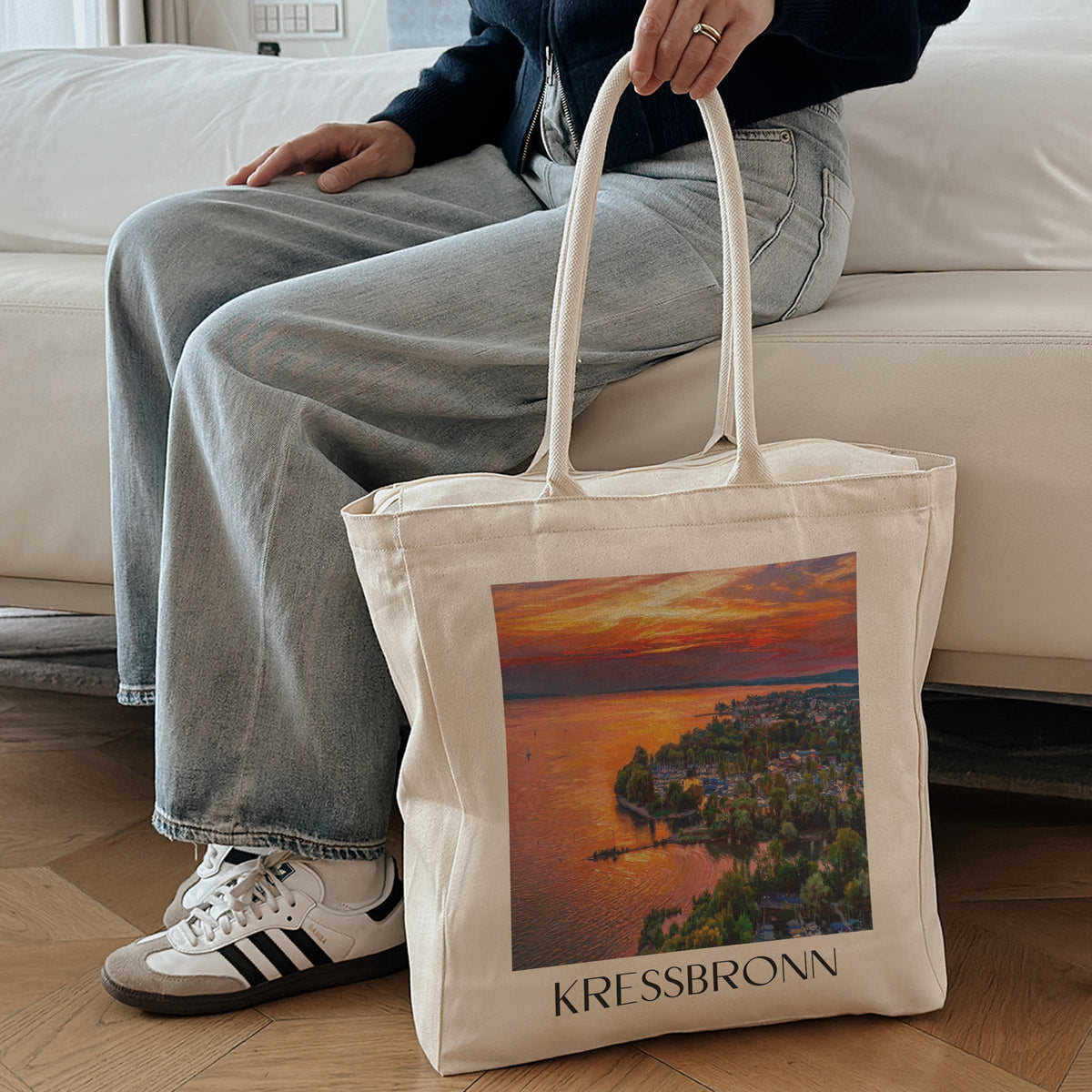 kressbronn-bodensee-deutschland-einkaufstasche-oil-painting-oelgemaelde