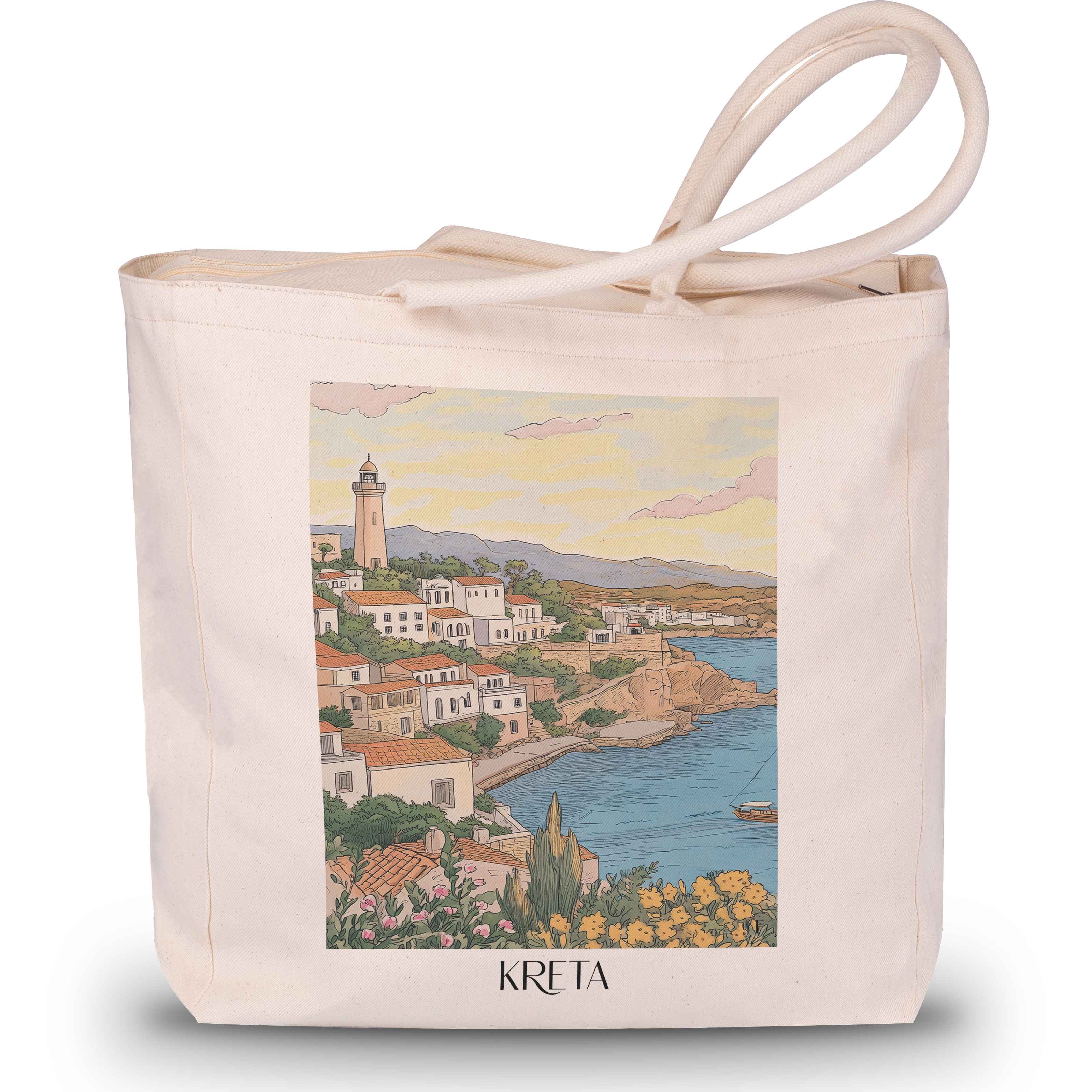 kreta-griechenland-einkaufstasche-aquarell
