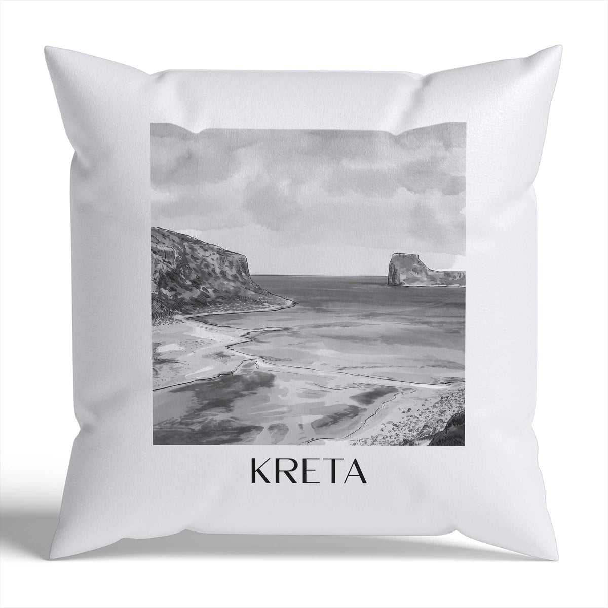 kreta-griechenland-griechenland-kissenbezug-aquarell-schwarz-weiss