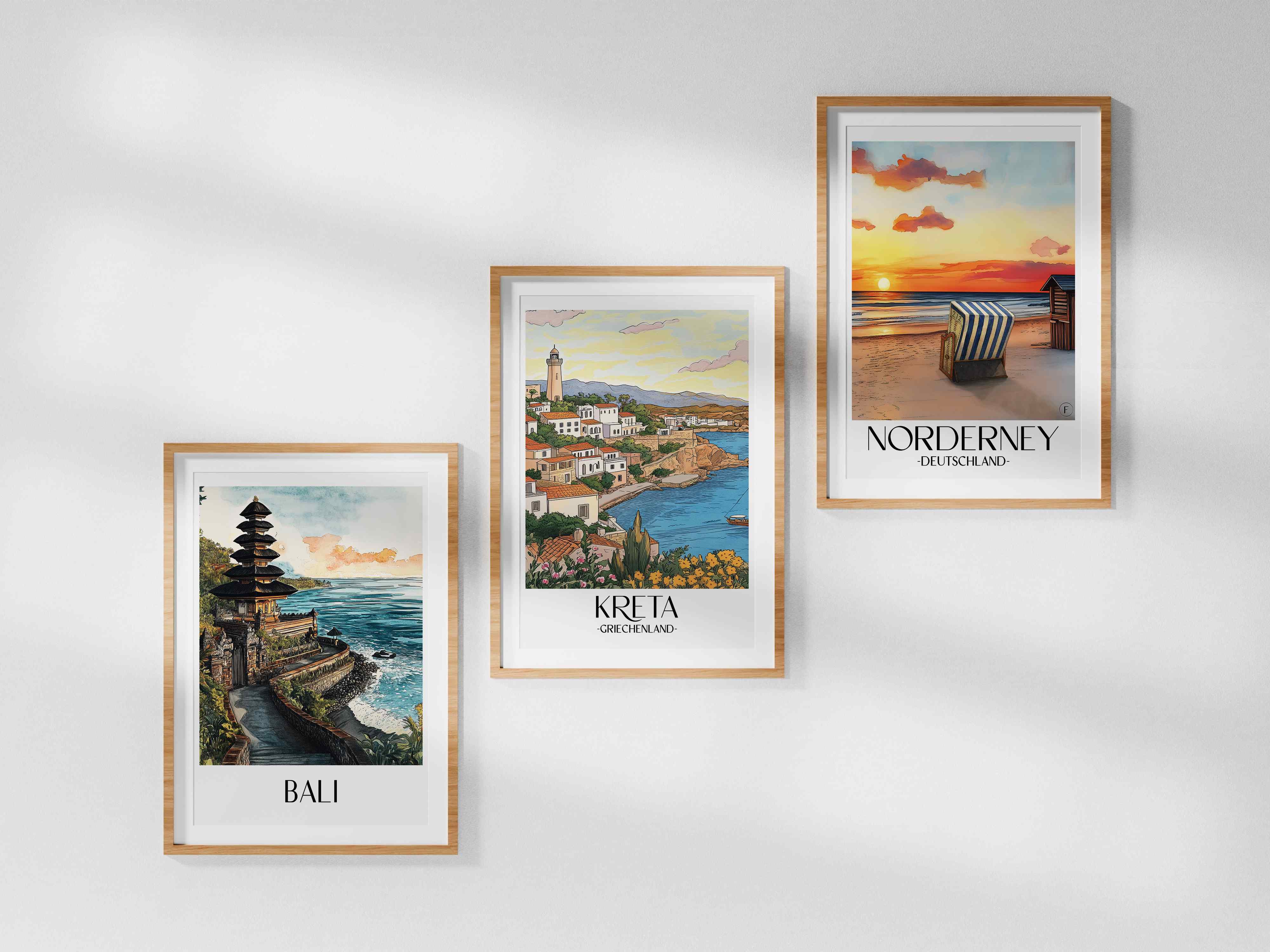 kreta-griechenland-poster-aquarell