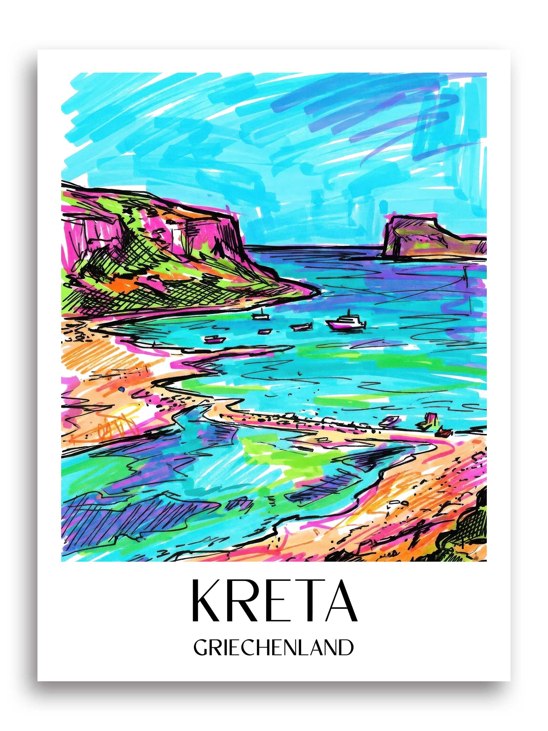 kreta-griechenland-poster-graffiti