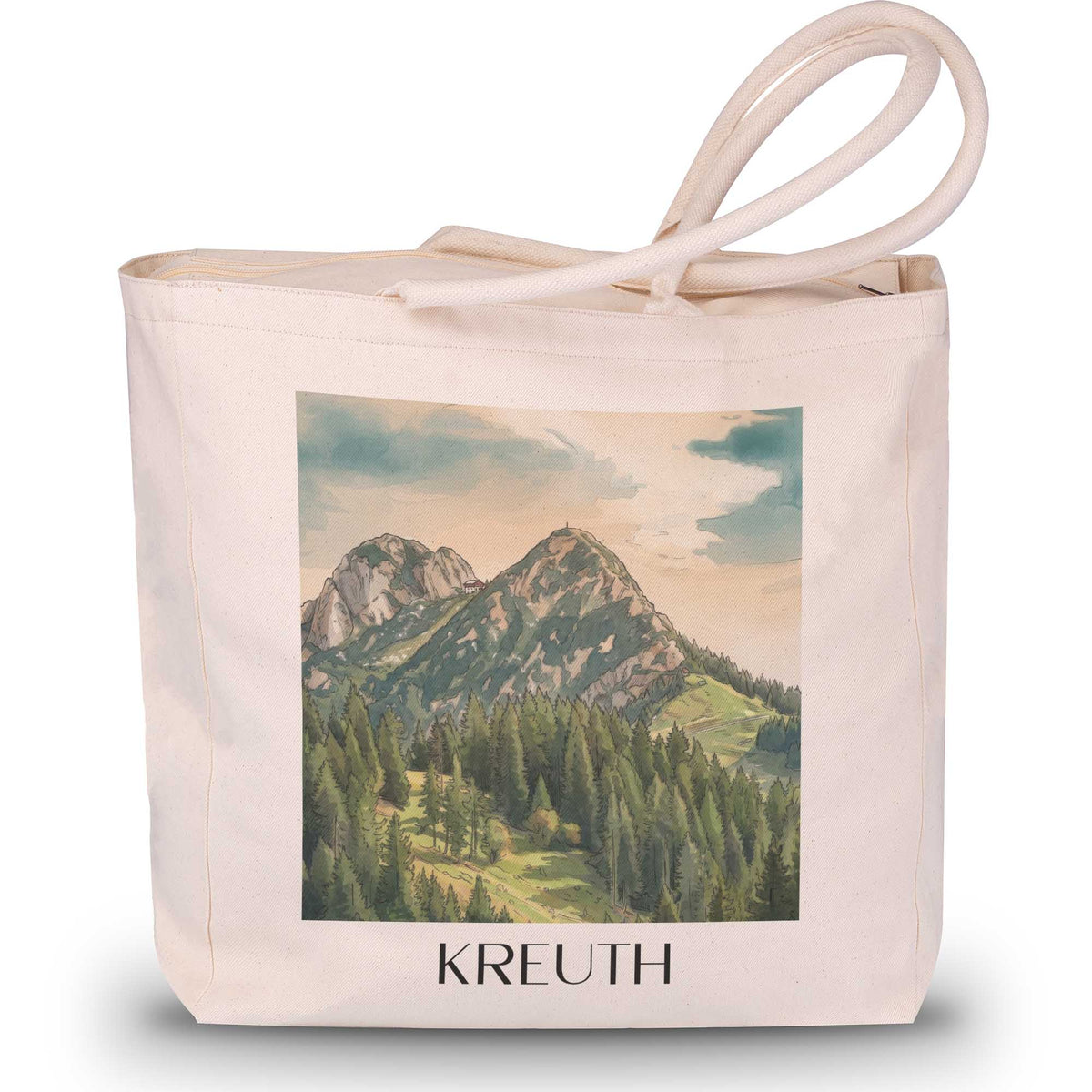 kreuth-tegernsee-deutschland-einkaufstasche-aquarell