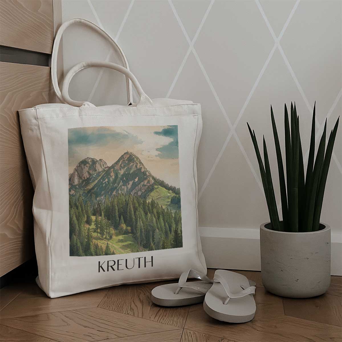 kreuth-tegernsee-deutschland-einkaufstasche-aquarell