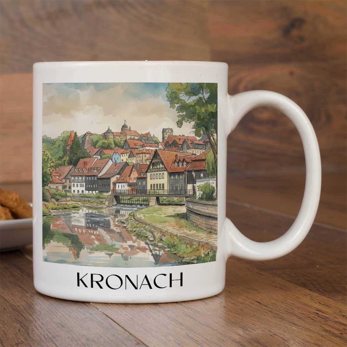kronach-frankenwald-deutschland-kaffeebecher-aquarell