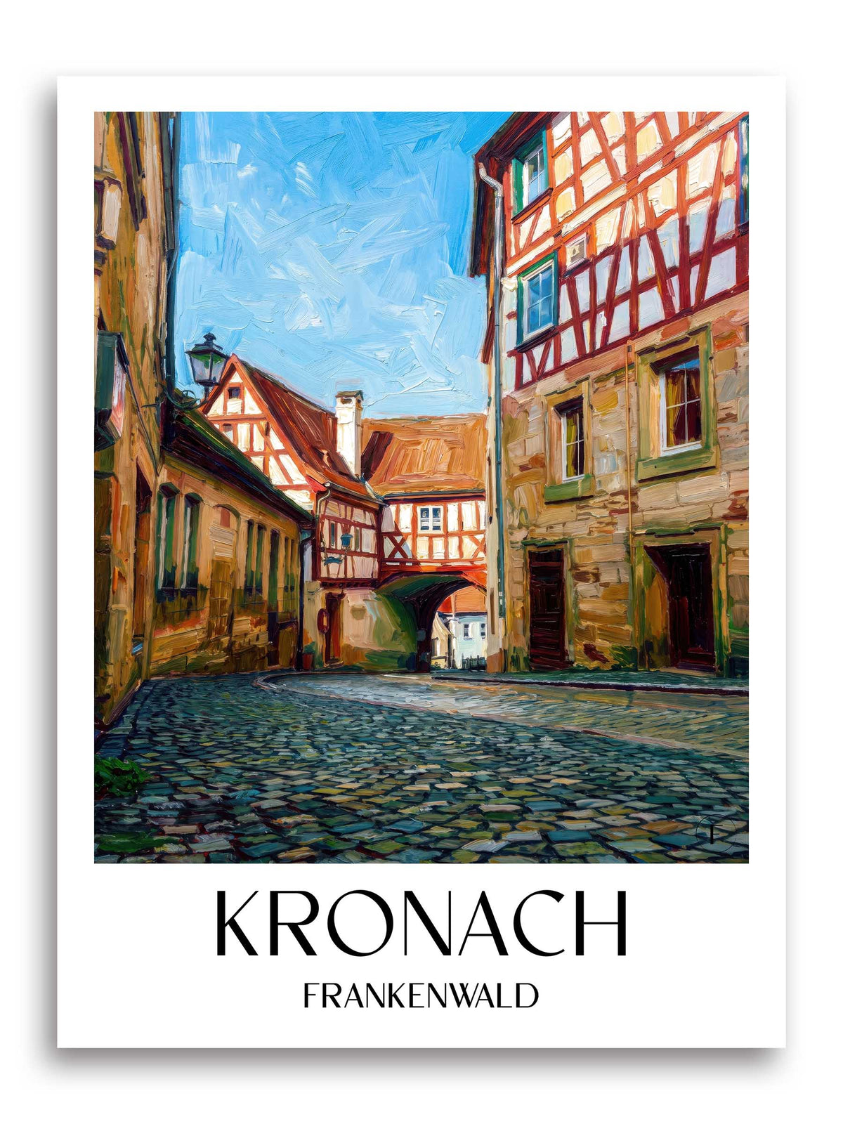kronach-frankenwald-deutschland-poster-oil-painting-oelgemaelde