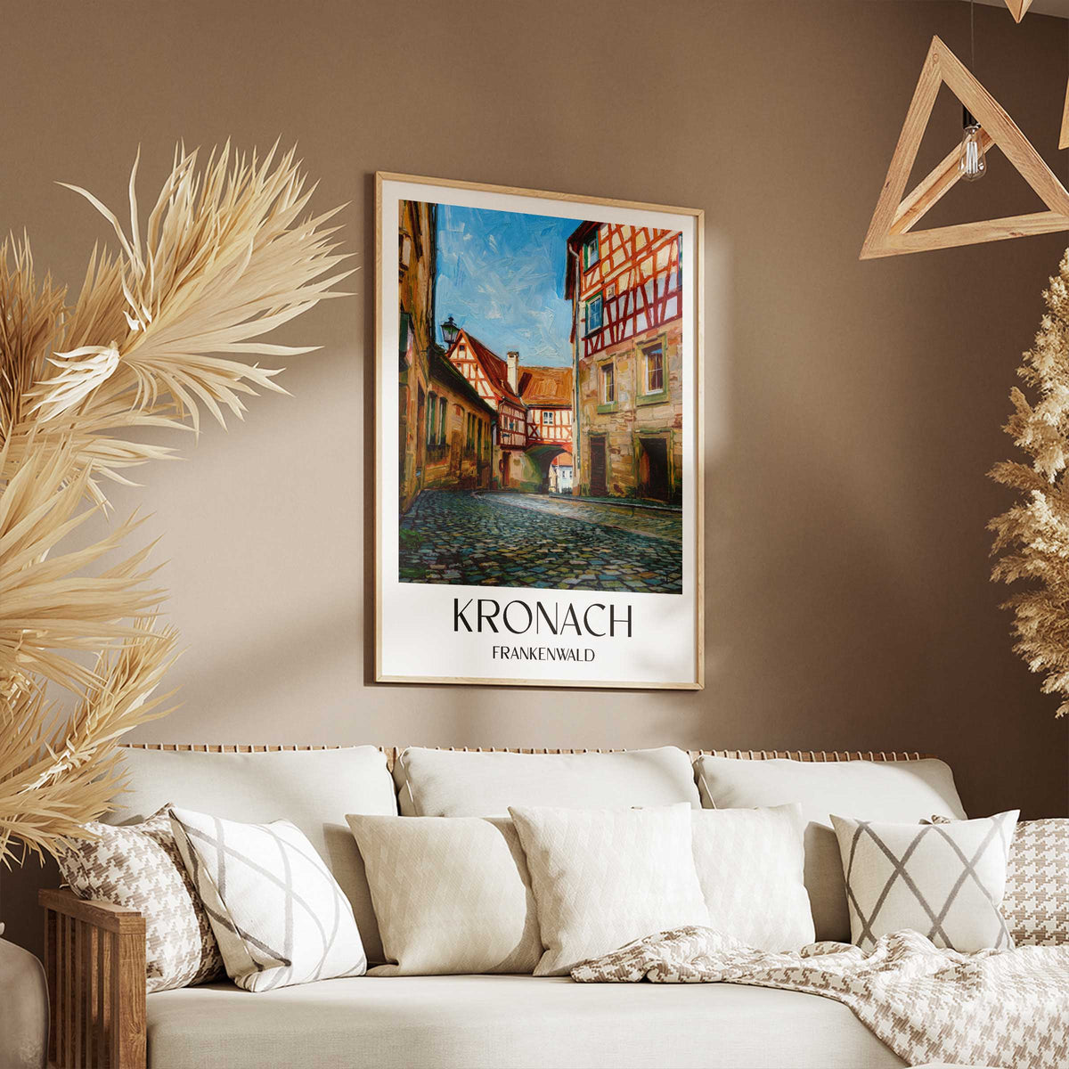 kronach-frankenwald-deutschland-poster-oil-painting-oelgemaelde