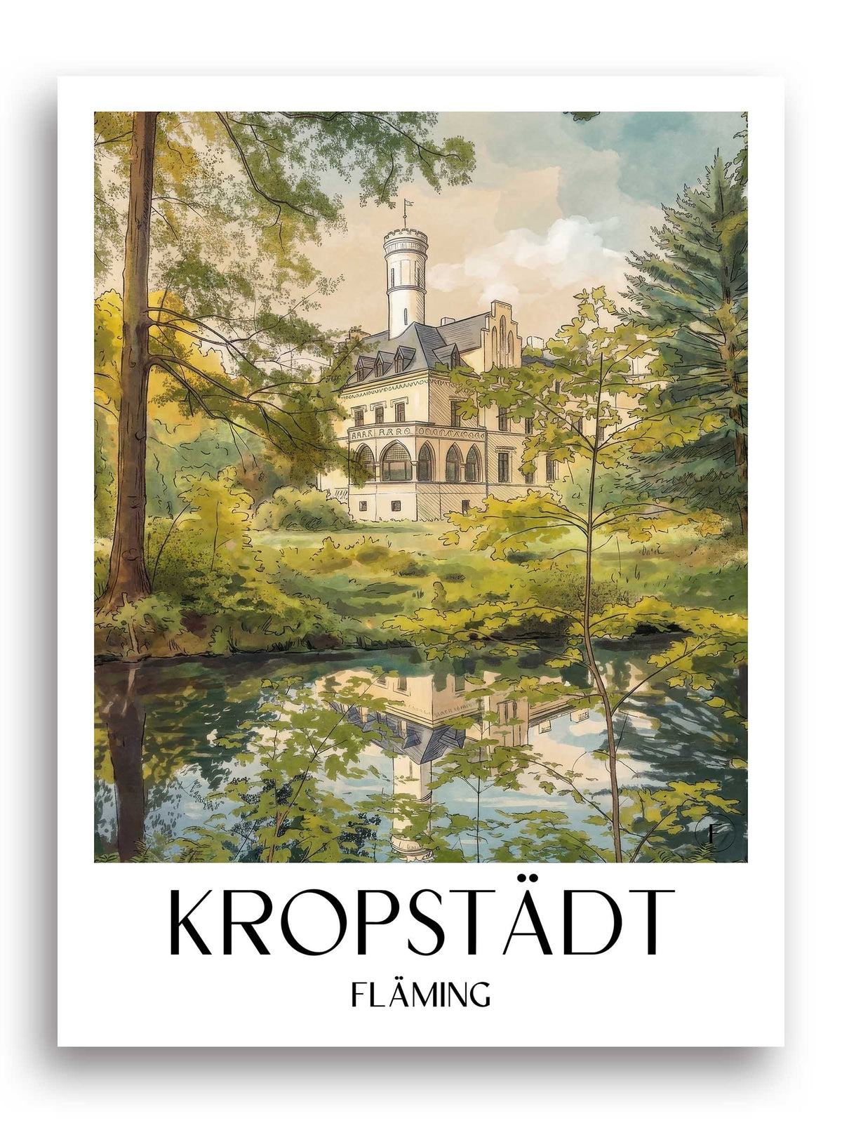 kropstädt-fläming-deutschland-poster-aquarell