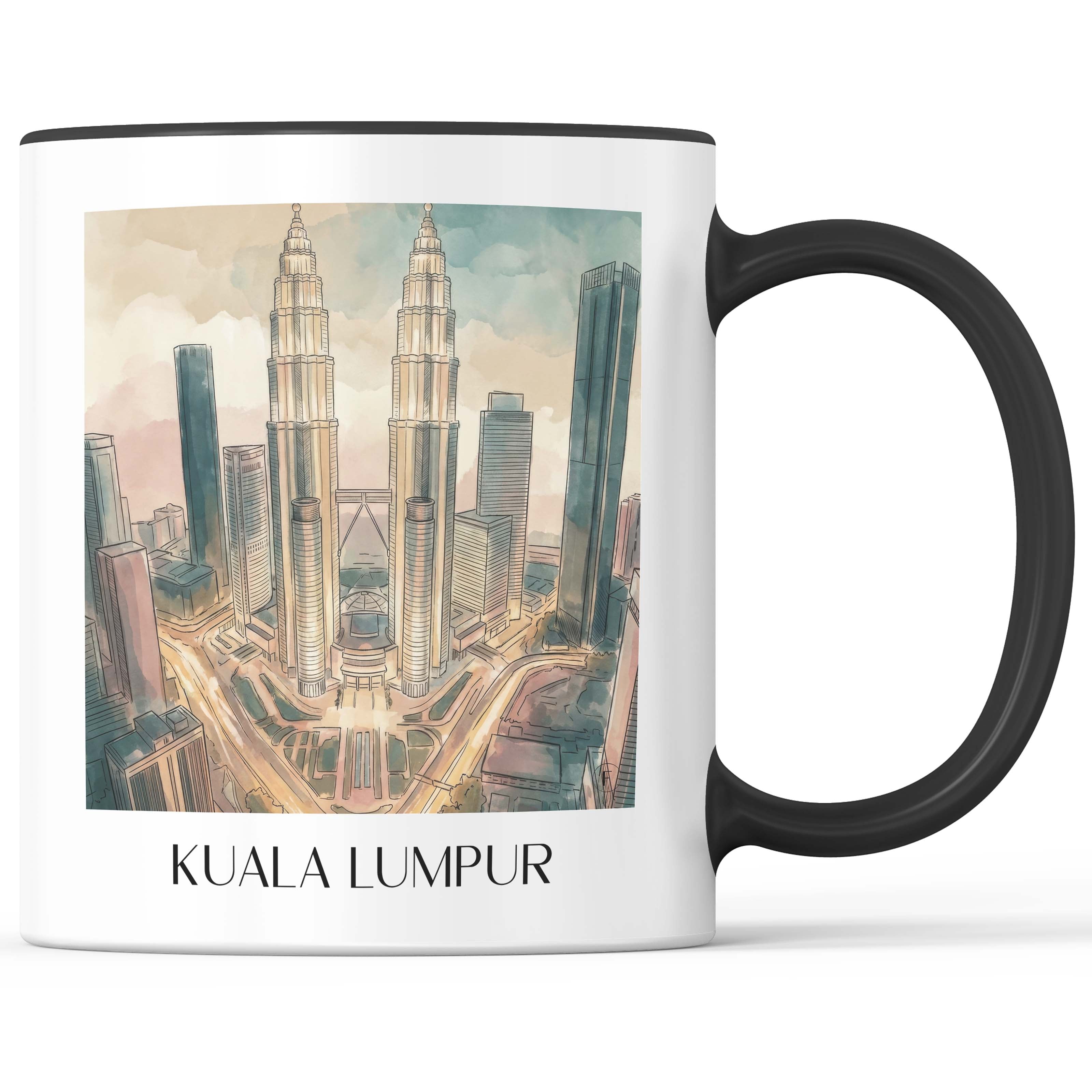 kuala-lumpur-malaysia-kaffeebecher-aquarell