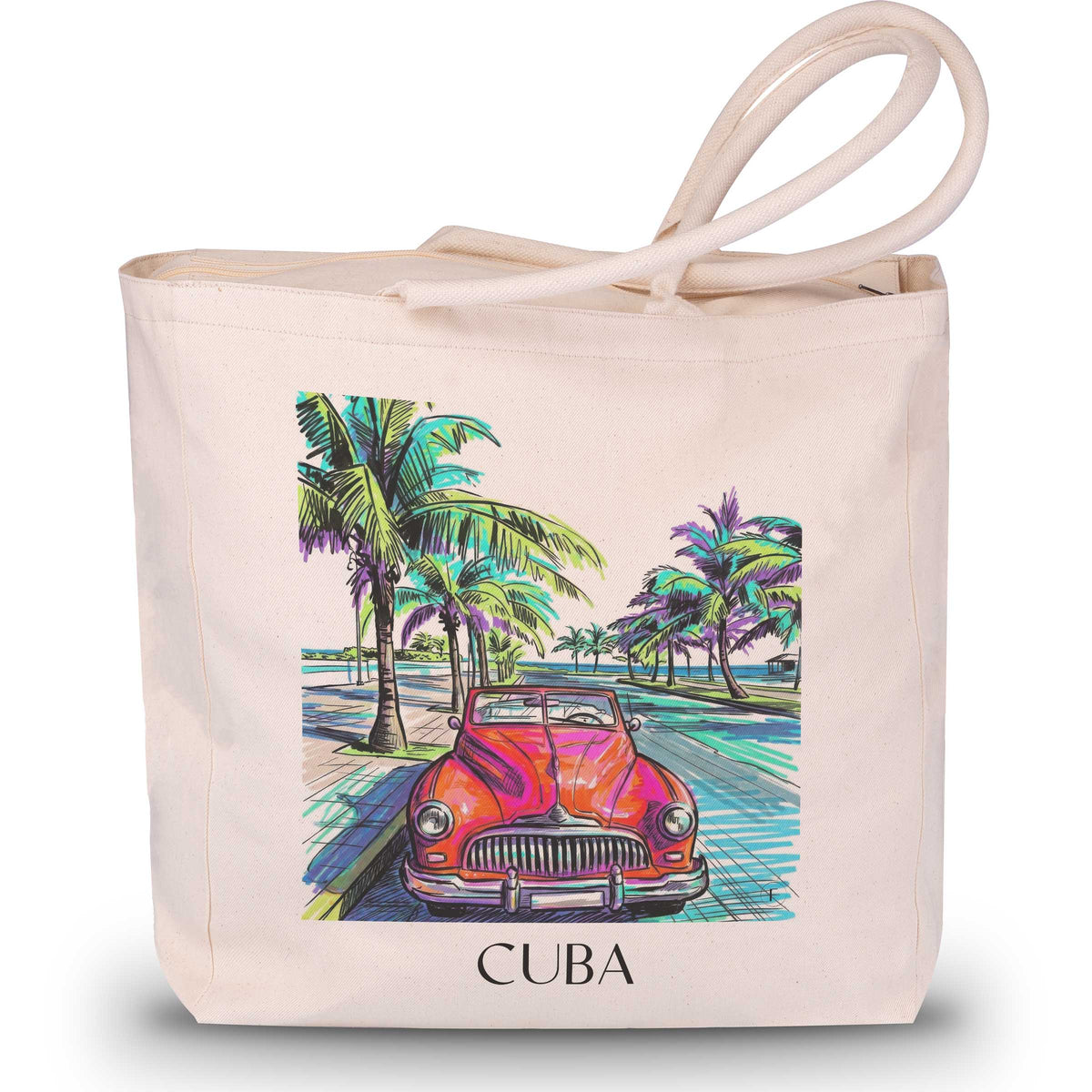 Kuba - Kuba Tote Bag - Einkaufstasche im Tag Graffiti Stil - favplace