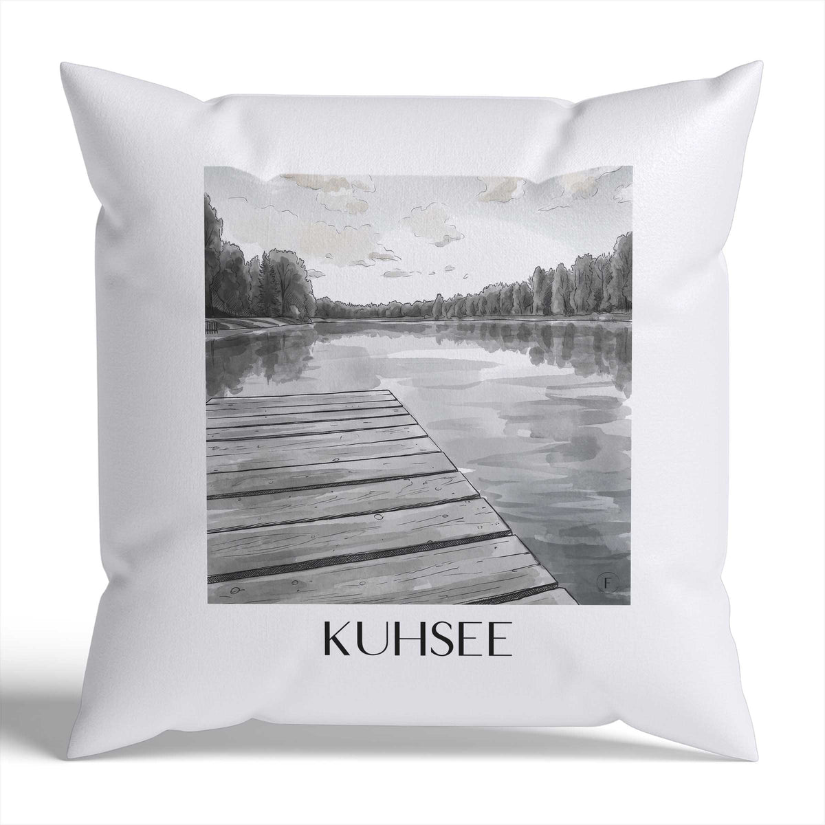 kuhsee-augsburg-deutschland-kissenbezug-aquarell-schwarz-weiss