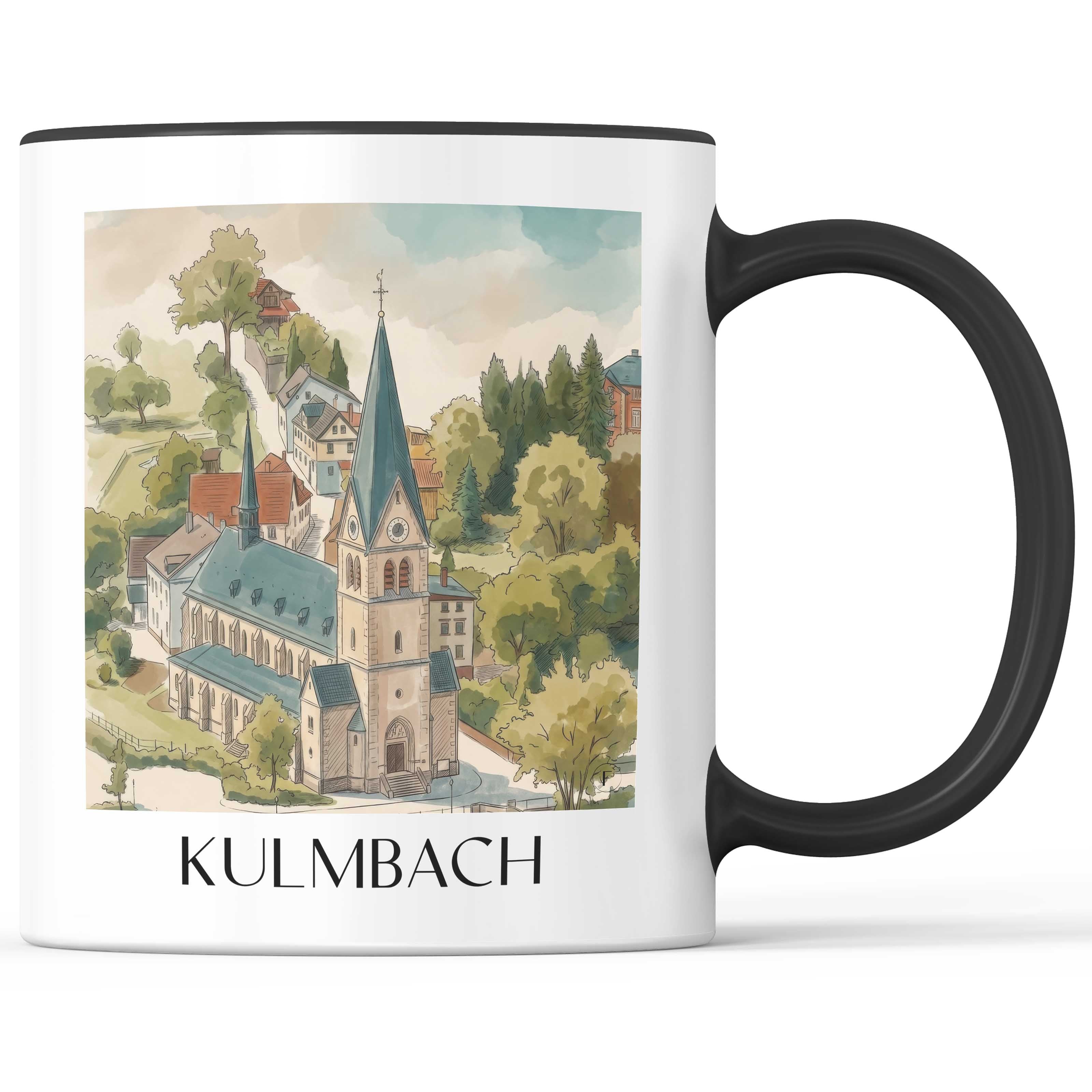 Kulmbach - Deutschland Becher - Kaffeetasse im Aquarell Stil - favplace